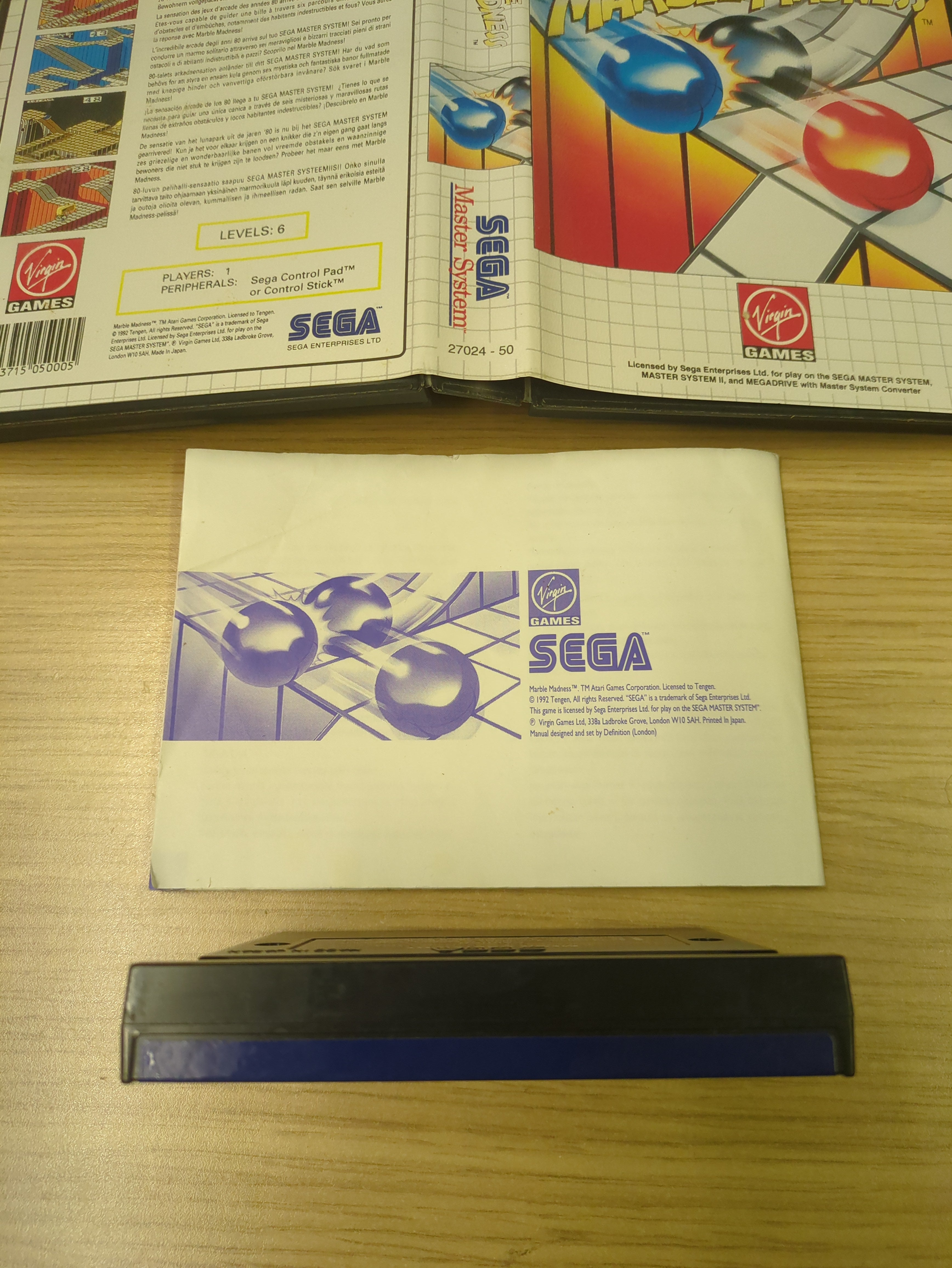 Marble Madness Sega Master System game