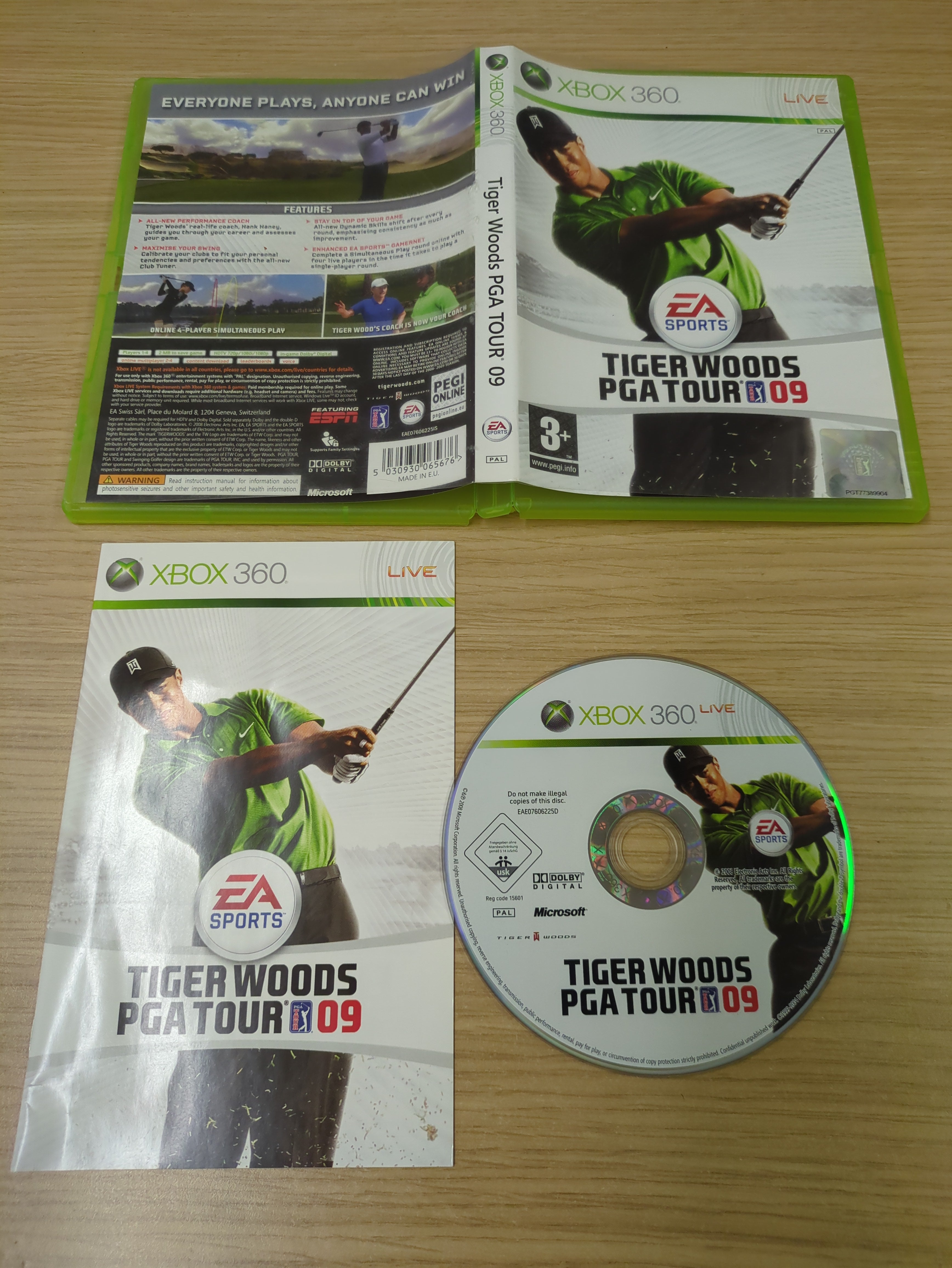 Tiger Woods PGA Tour 09 Xbox 360 game