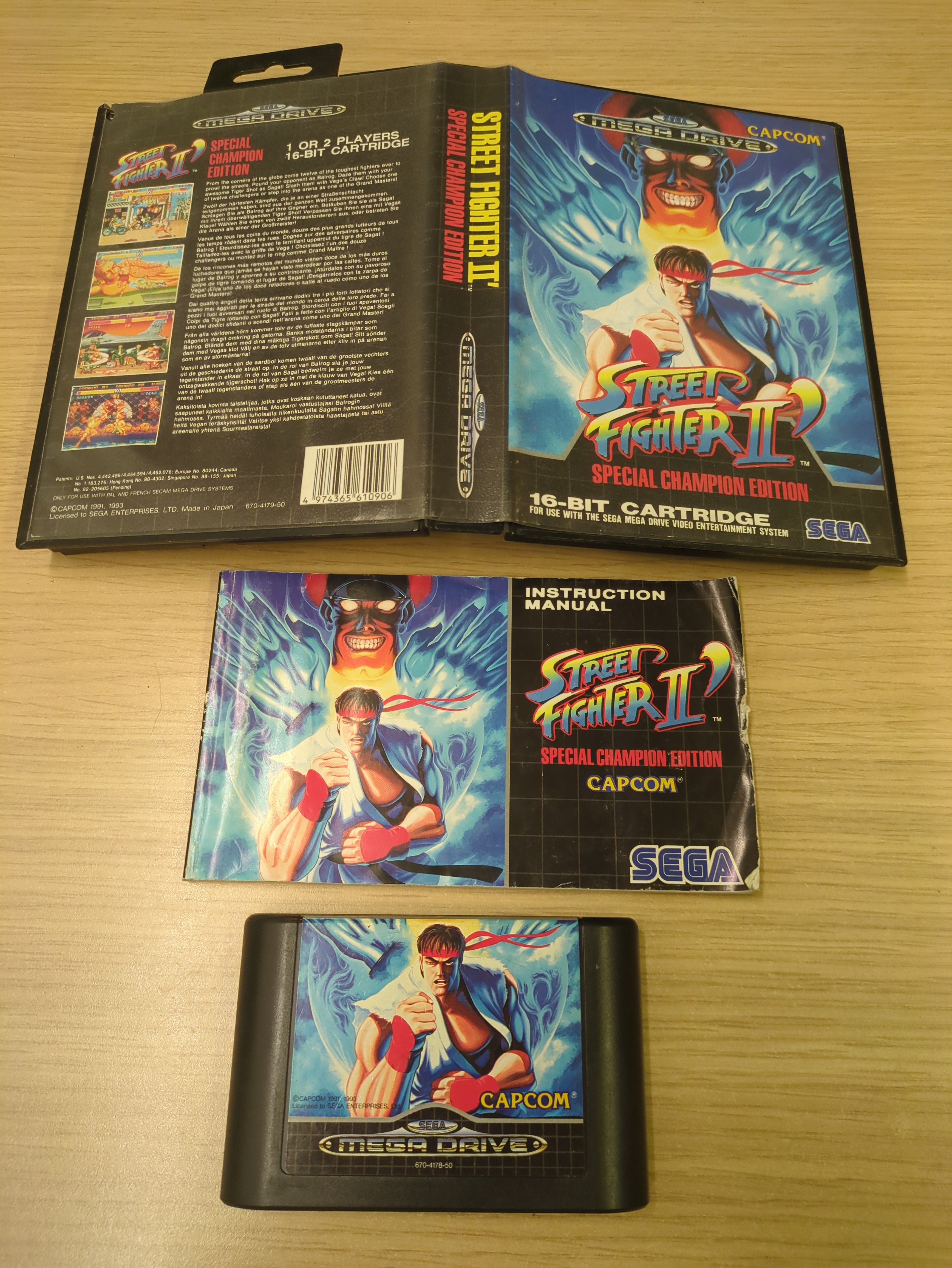 Street Fighter II Special Champion Edition Sega Mega Drive game