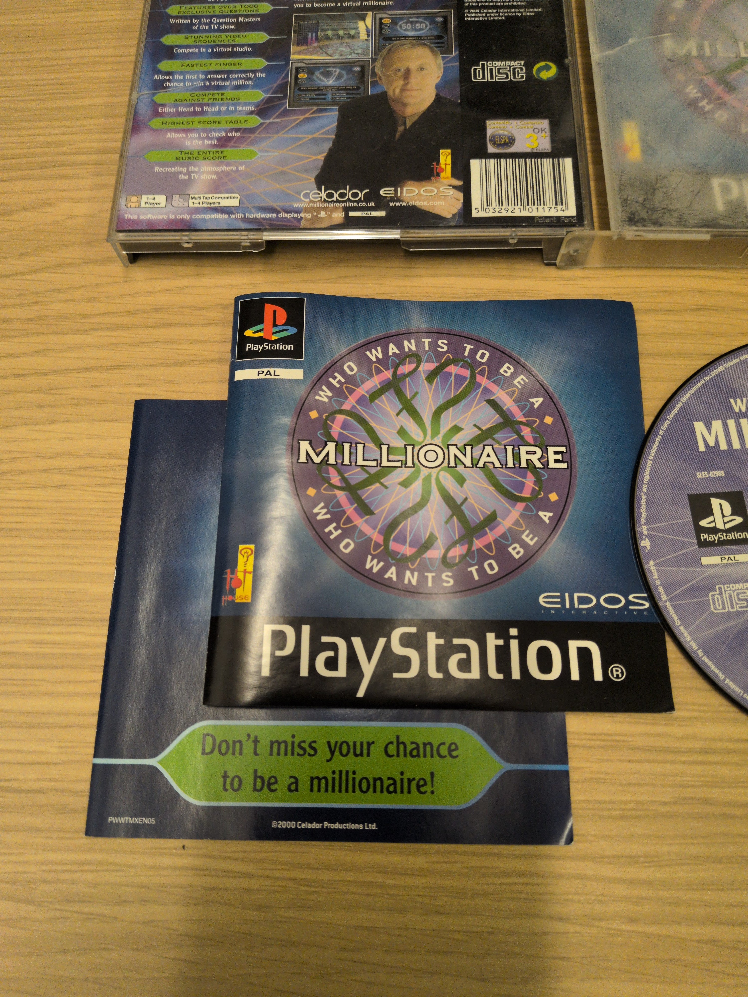 Who Wants to Be A Millionaire Sony PS1 game