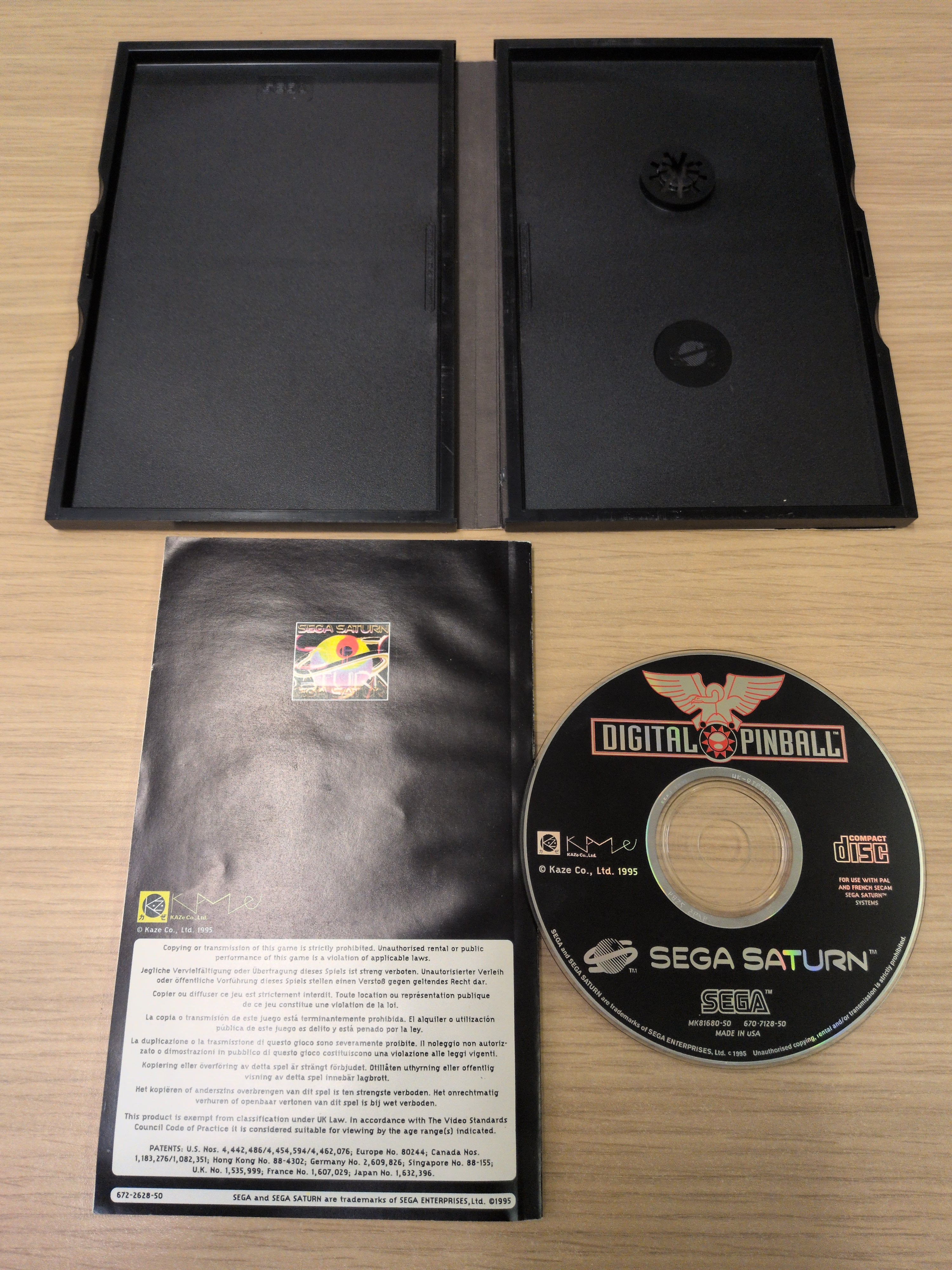 Digital Pinball Sega Saturn game