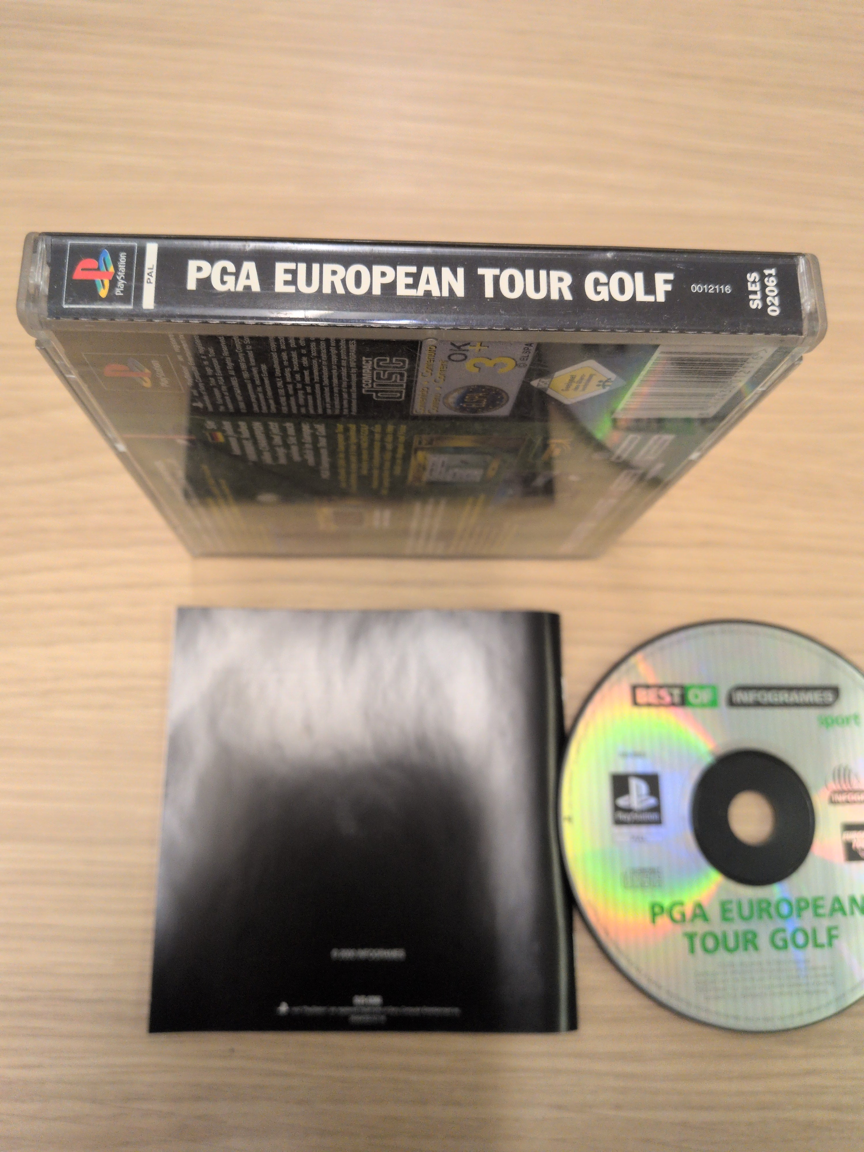 PGA European Tour Golf Sony PS1 game