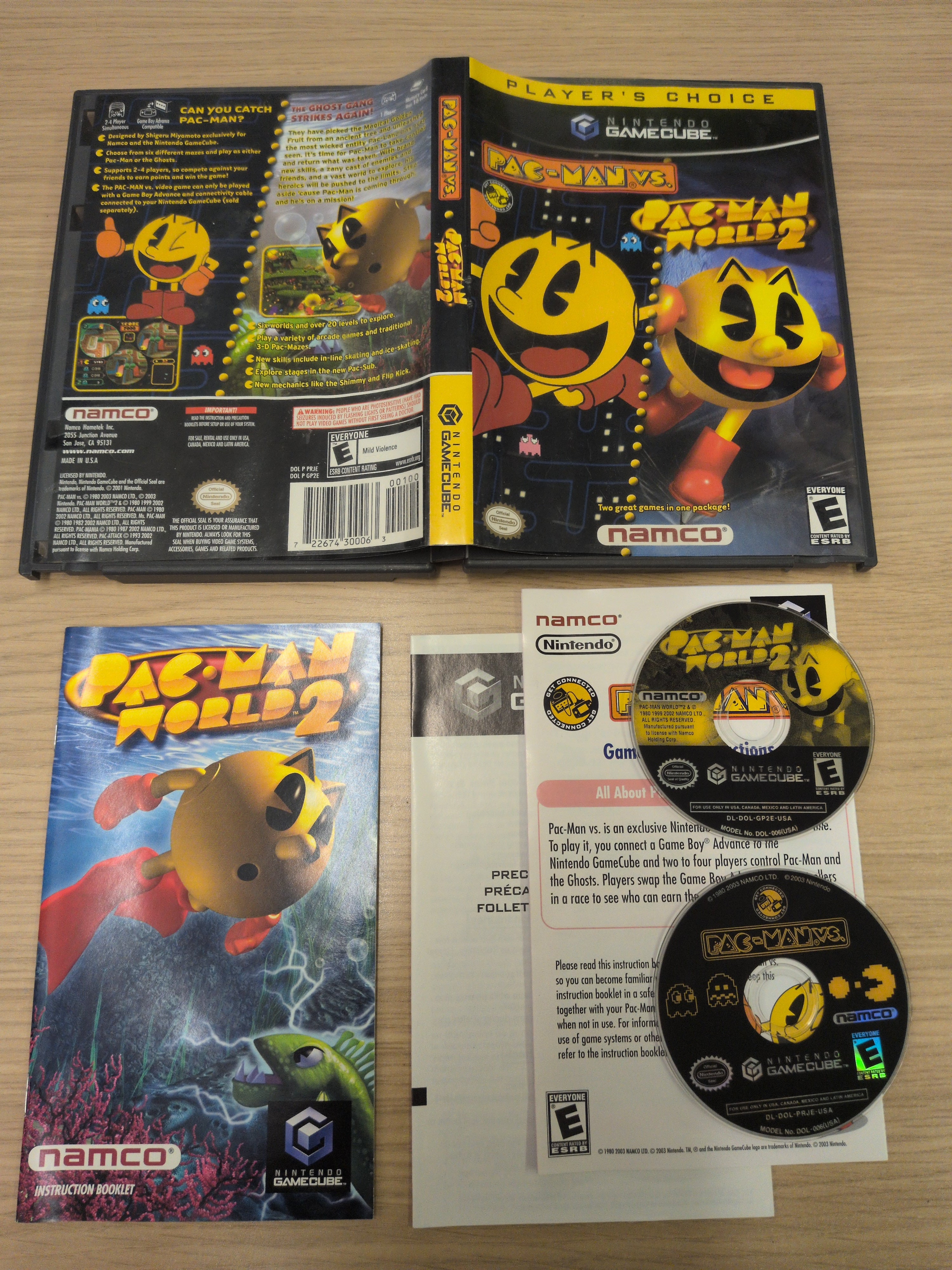 Pac-Man vs. Pac-Man World 2 GameCube game NTSC