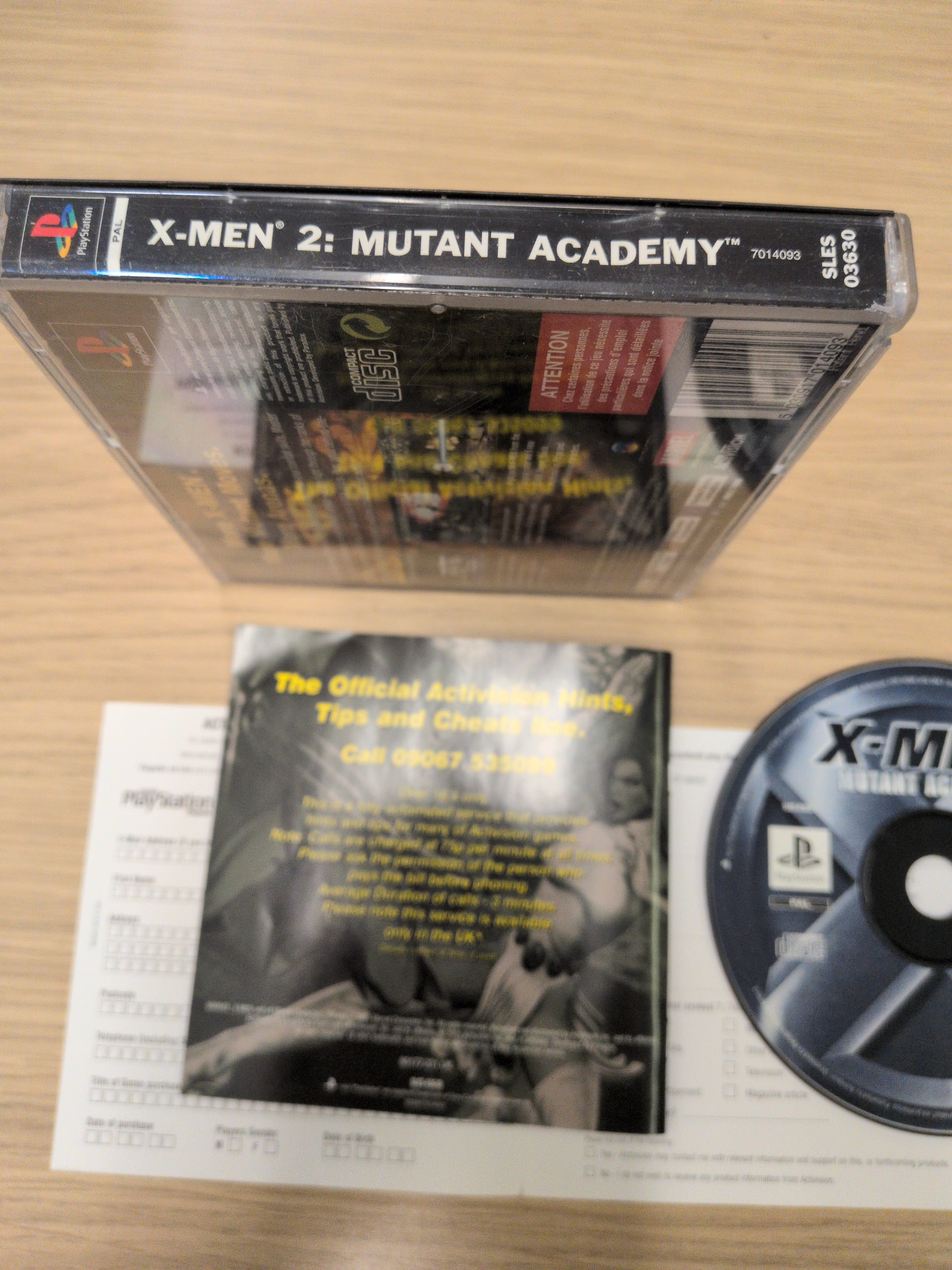 X-Men 2: Mutant Academy Sony PS1 game