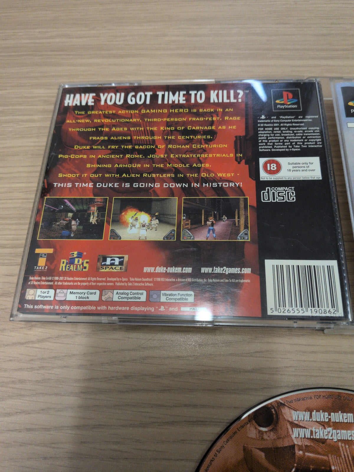 Duke Nukem Time to Kill Sony PS1 game