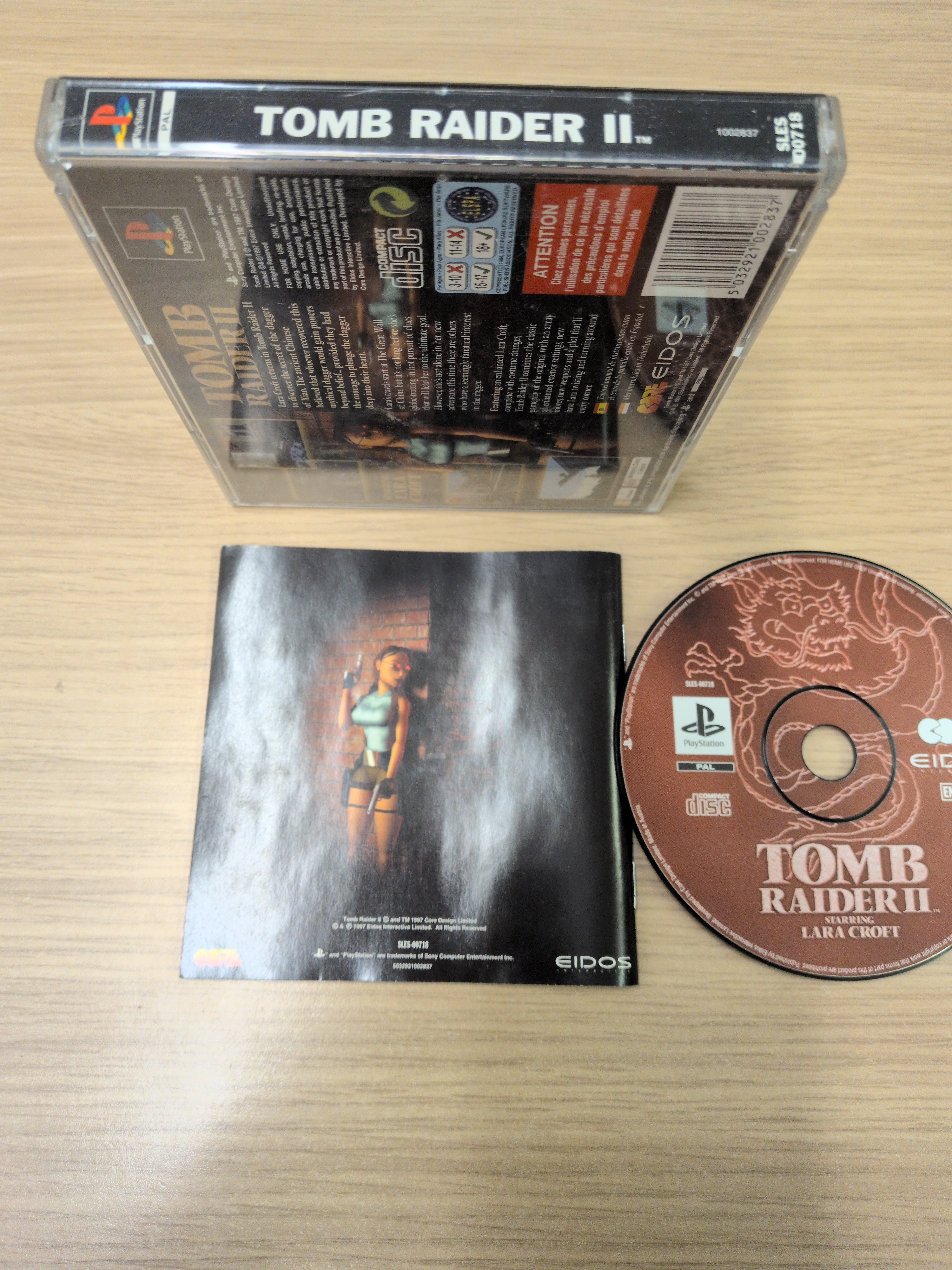 Tomb Raider II Sony PS1 game