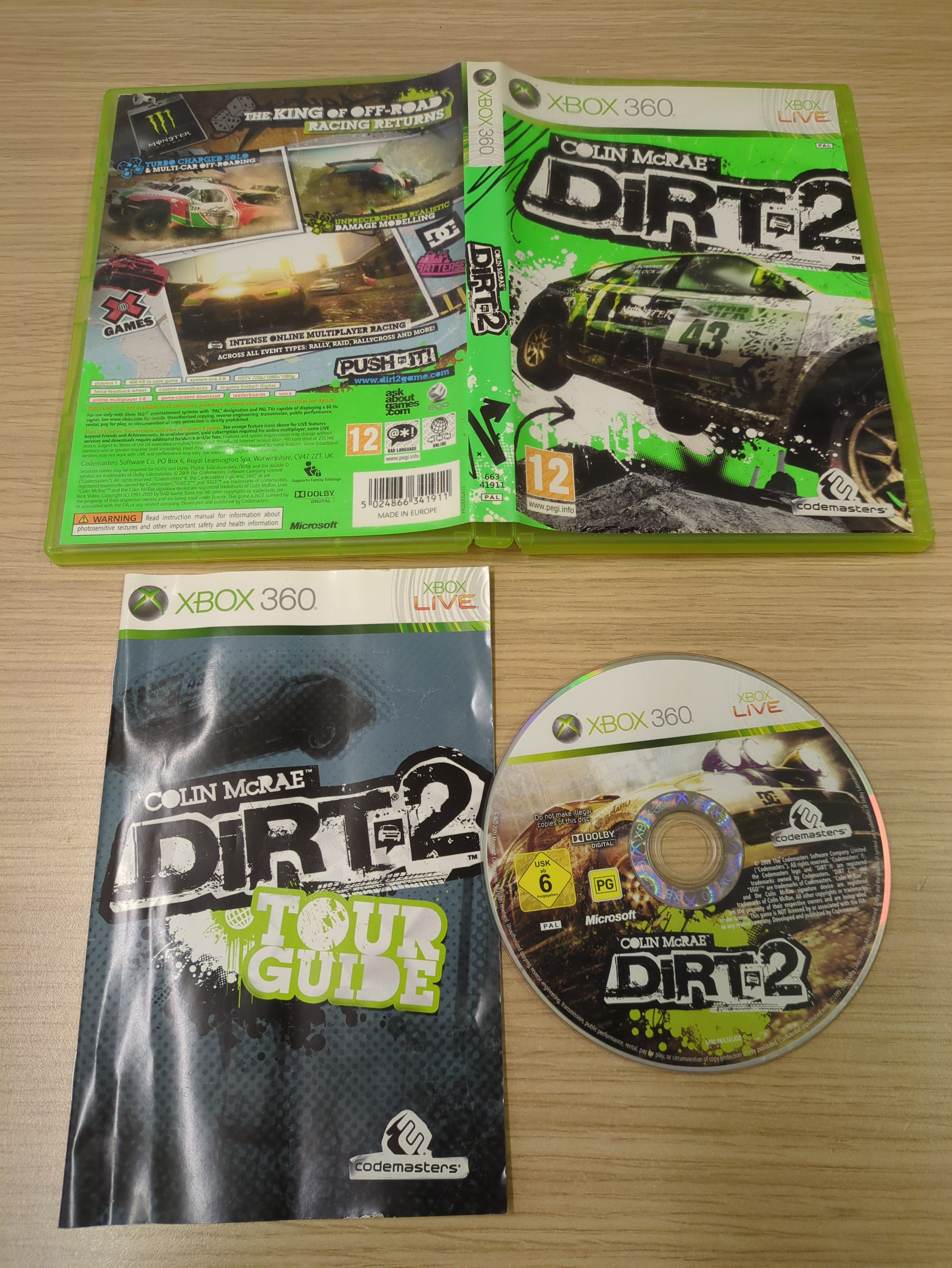 Colin Mcrae Dirt 2 Xbox 360 game