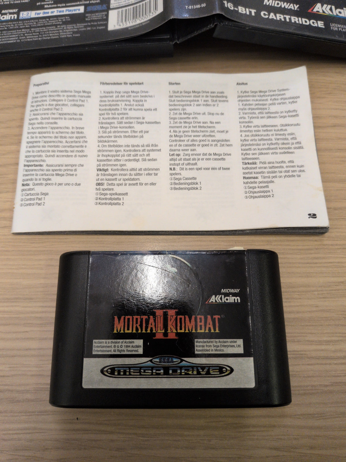 Mortal Kombat II Sega Mega Drive game