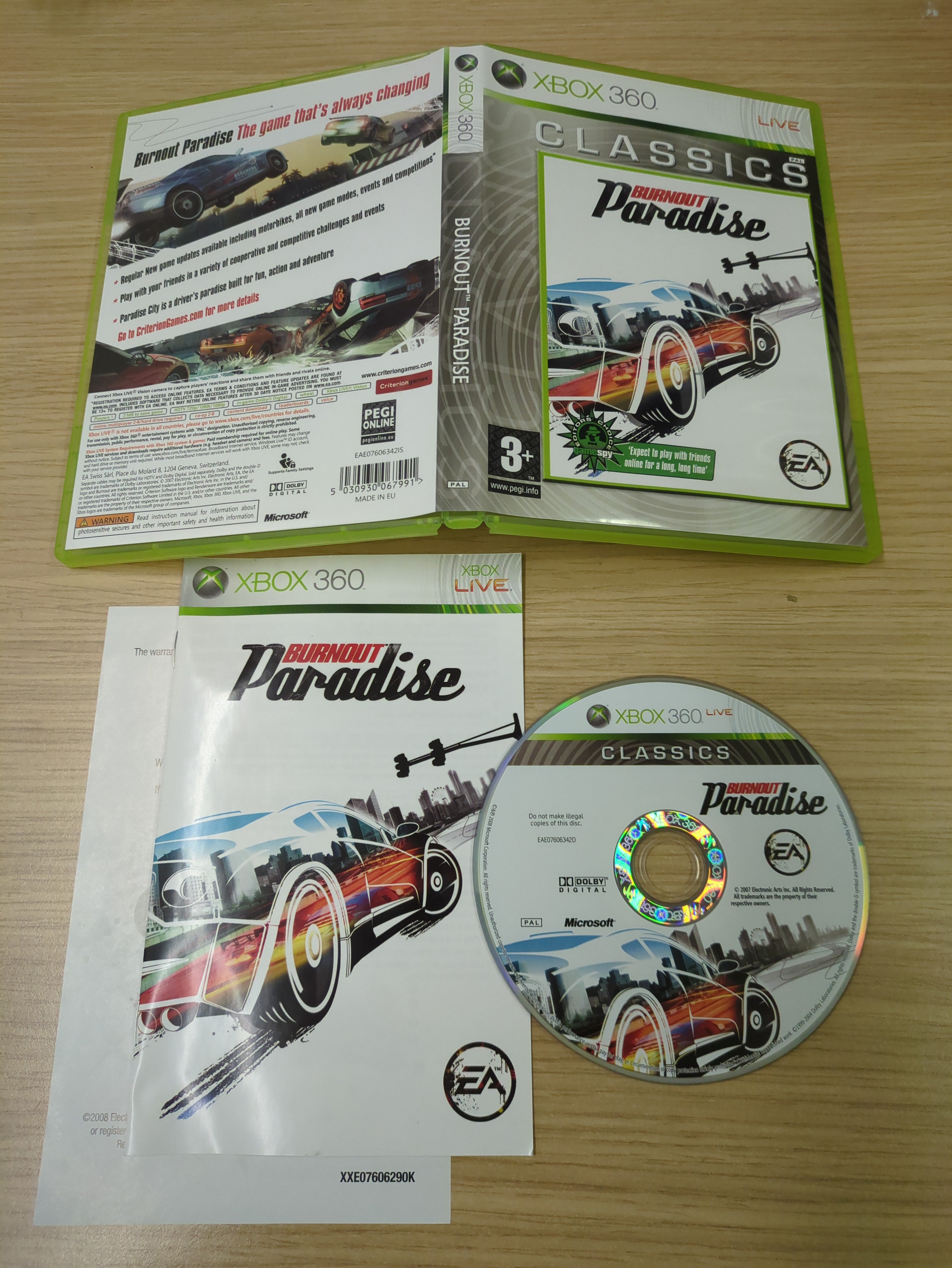 Burnout Paradise Xbox 360 Classics game