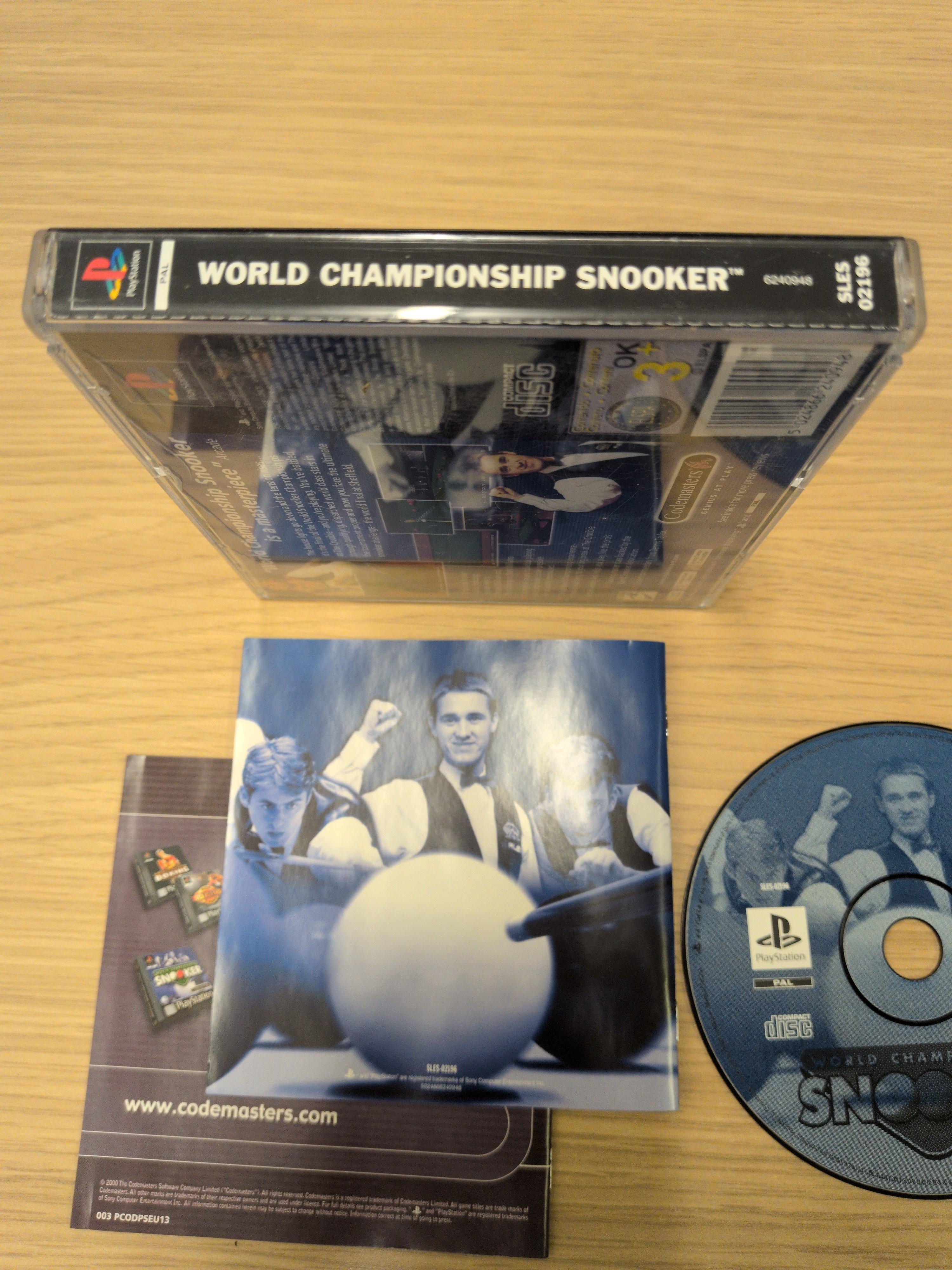 World Championship Snooker Sony PS1 game