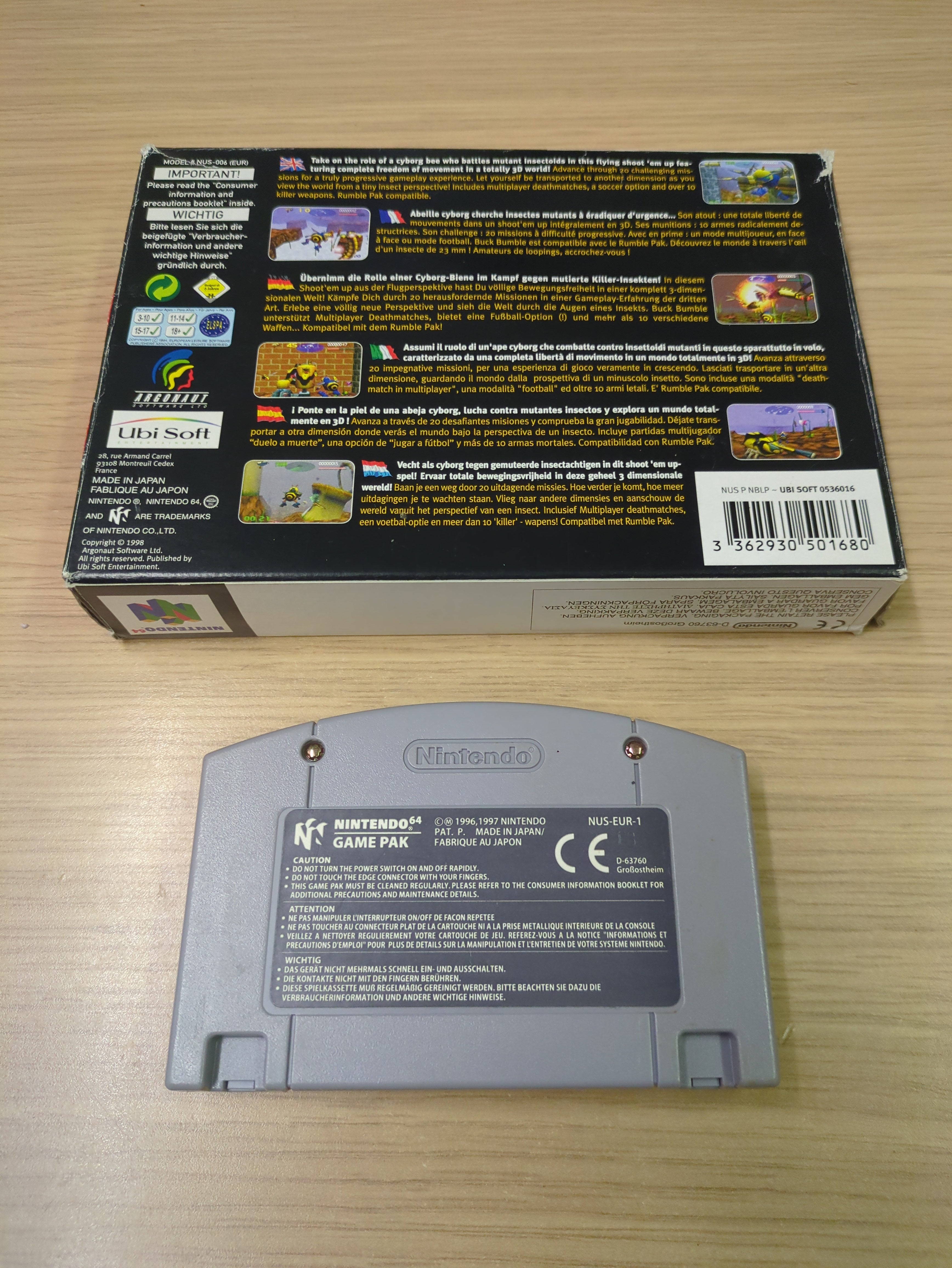 Buck Bumble Nintendo N64 game Boxed