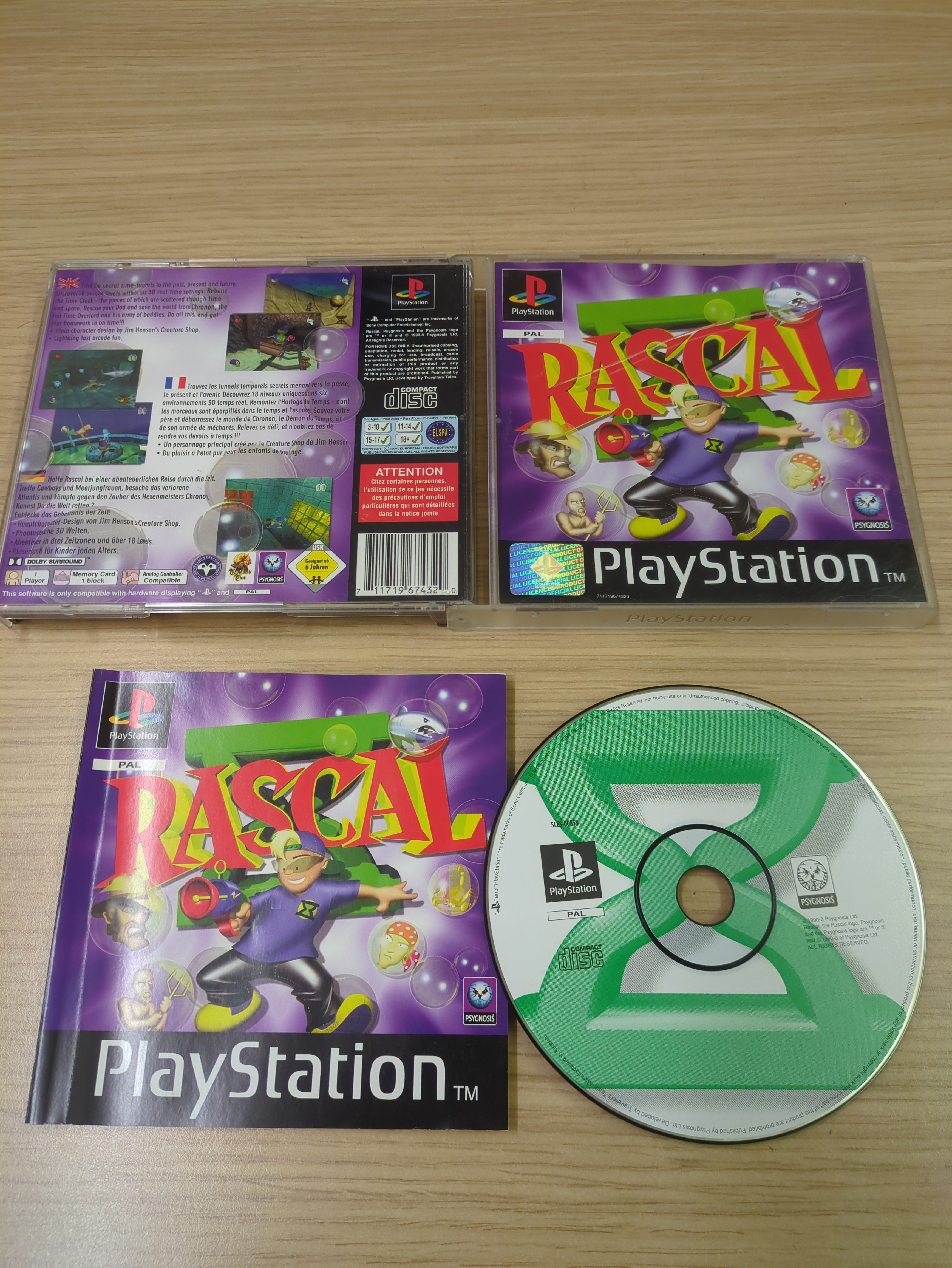 Rascal Sony PS1 game – retro game store uk - 8BitBeyond.com
