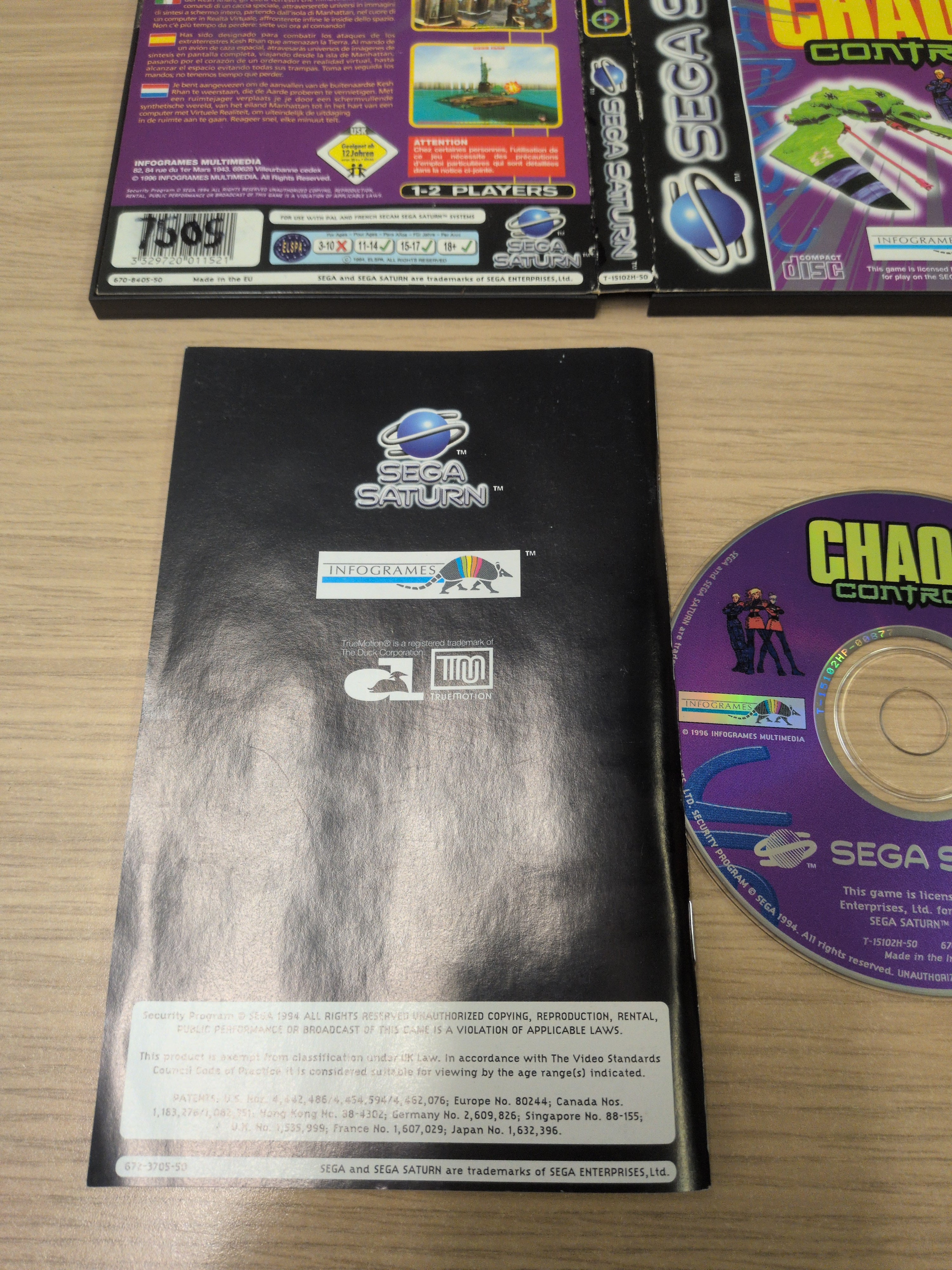 Chaos Control Sega Saturn game