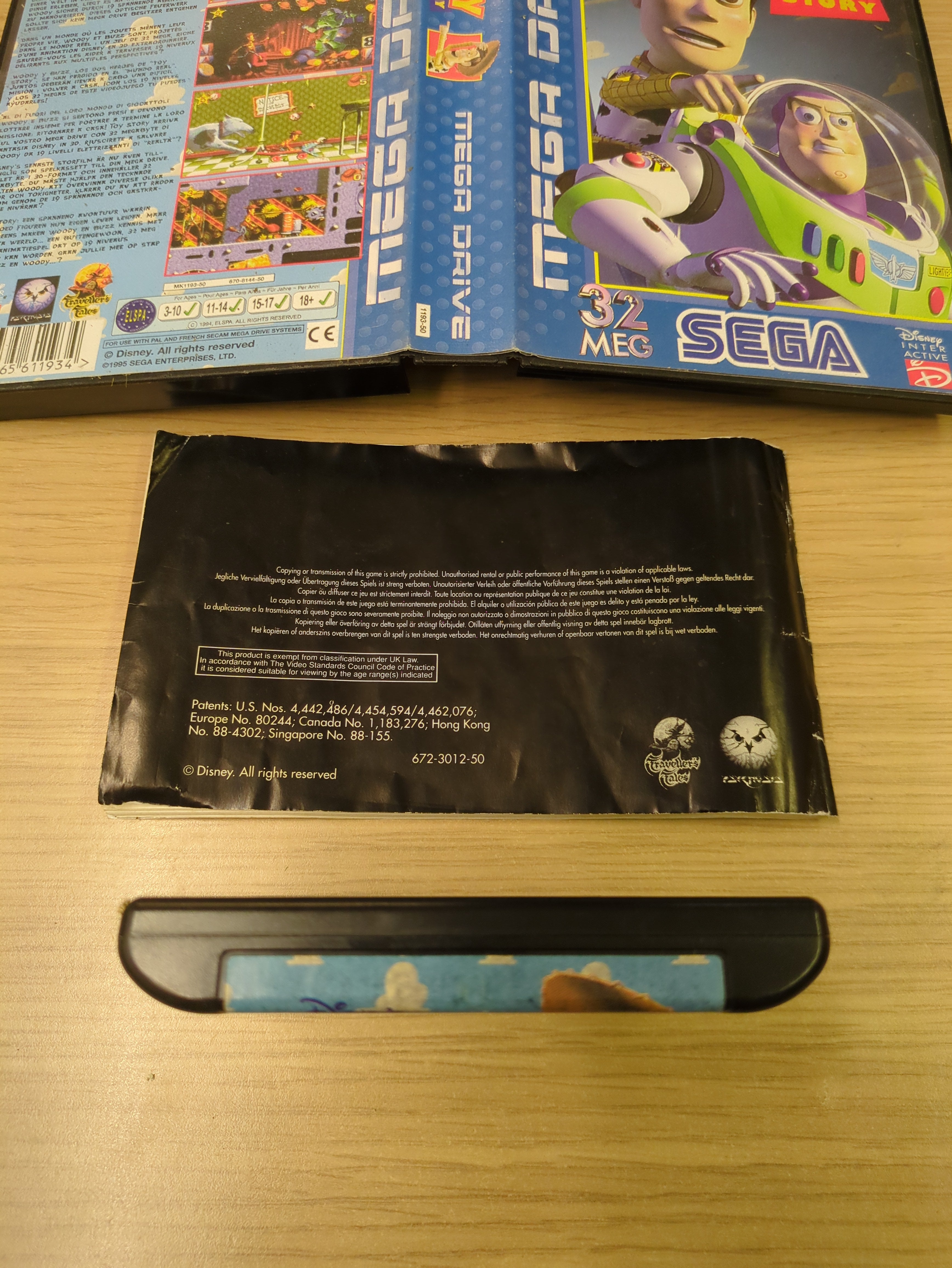 Toy Story (Disney's) Sega Mega Drive game complete