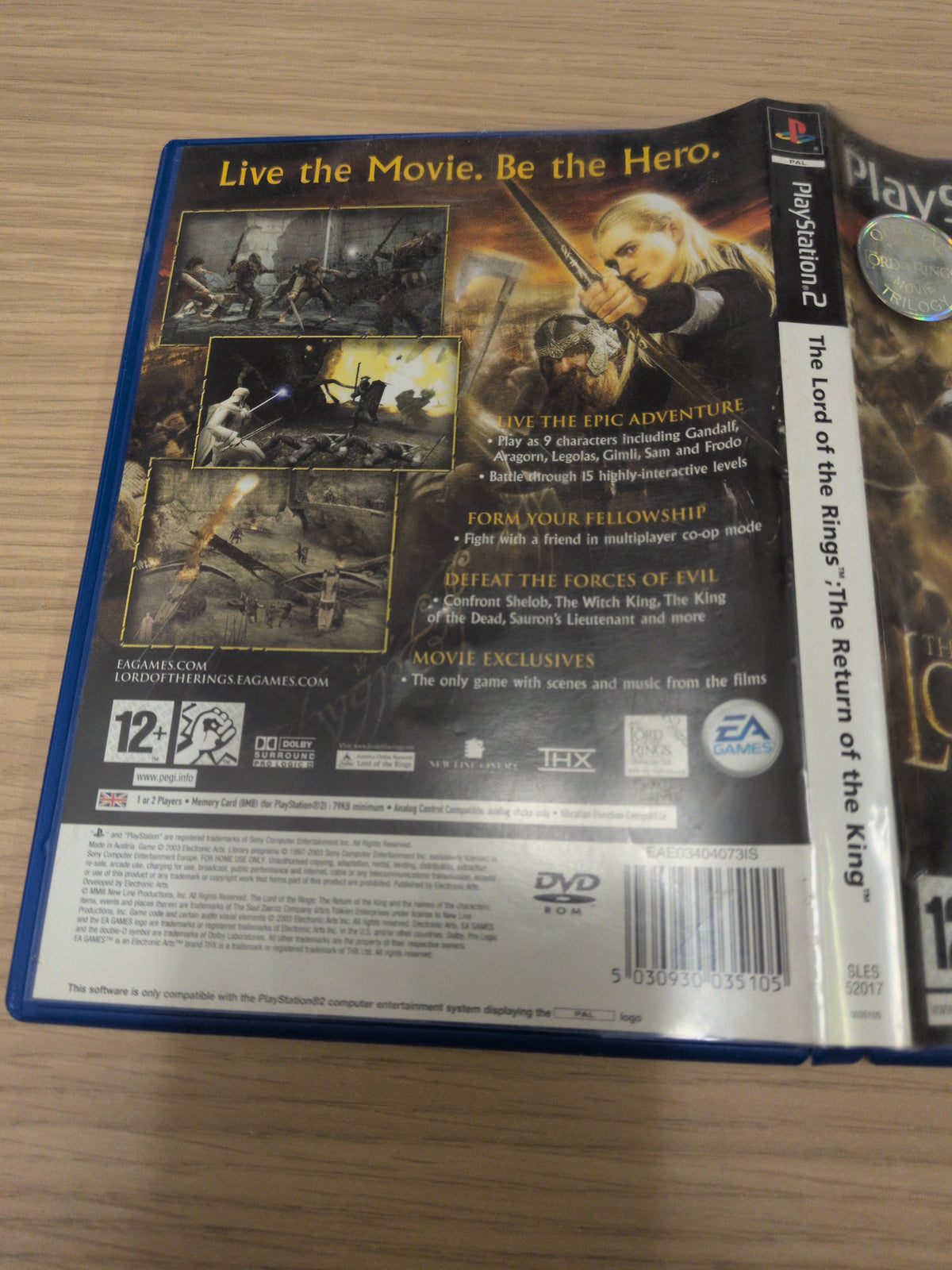 The Lord of The Rings: The Return of The King Sony PS2 game