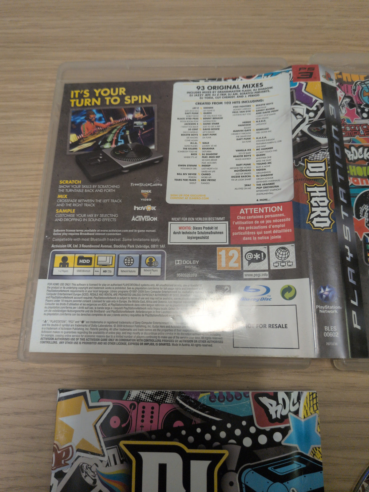 DJ Hero Sony PS3 game