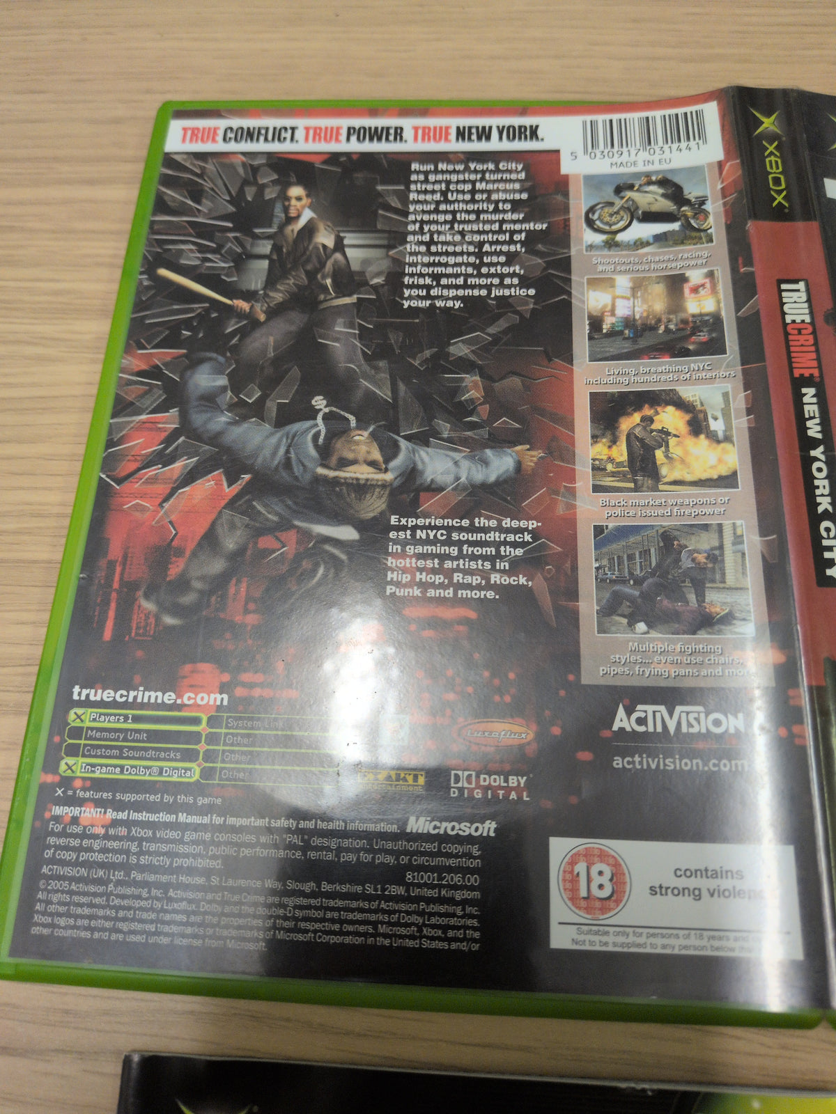 True Crime: New York City original Xbox game