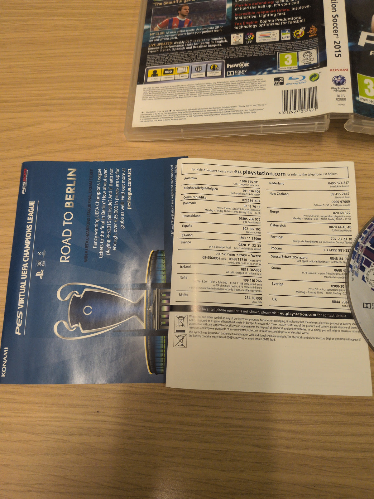 Pro Evolution Soccer 2015 Sony PS3 game