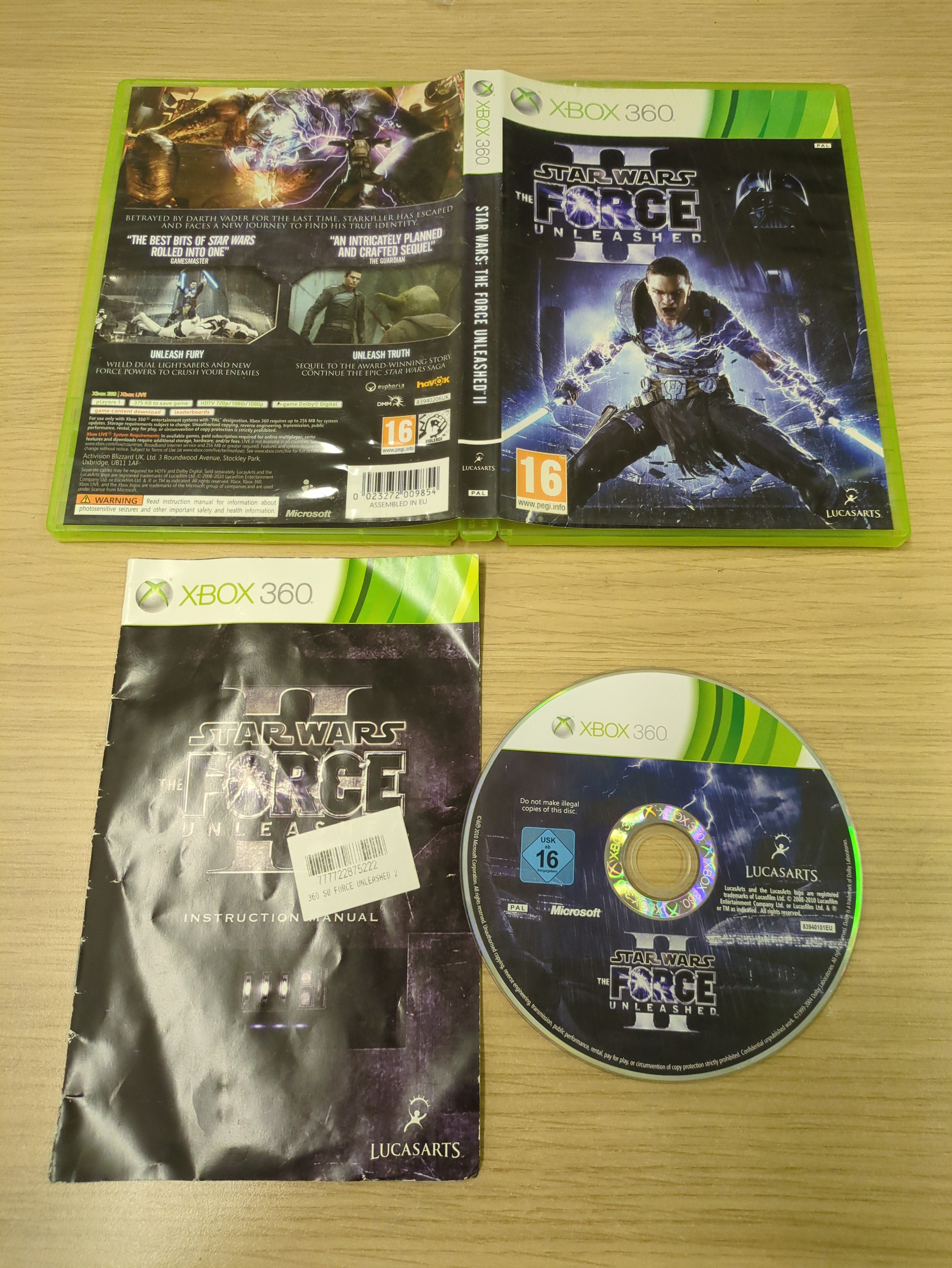 Star Wars: The Force Unleashed II Xbox 360 game