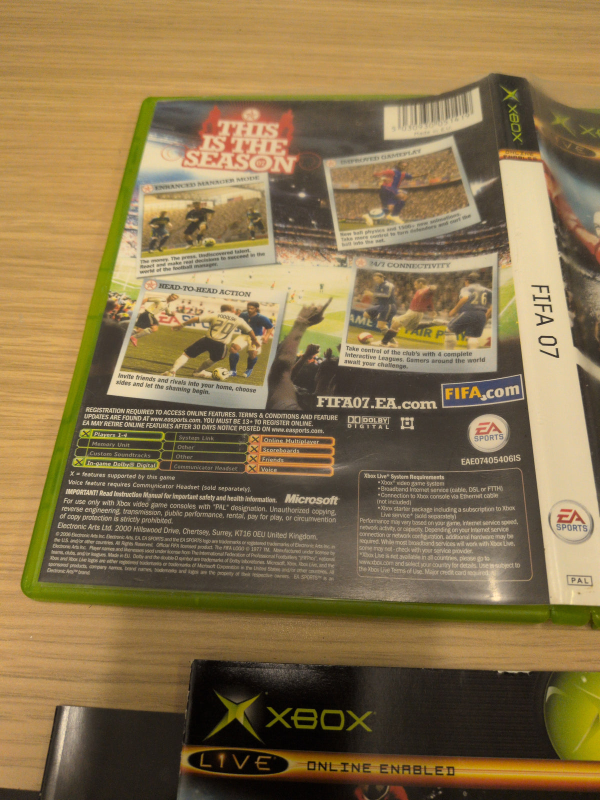 FIFA 07 original Xbox game