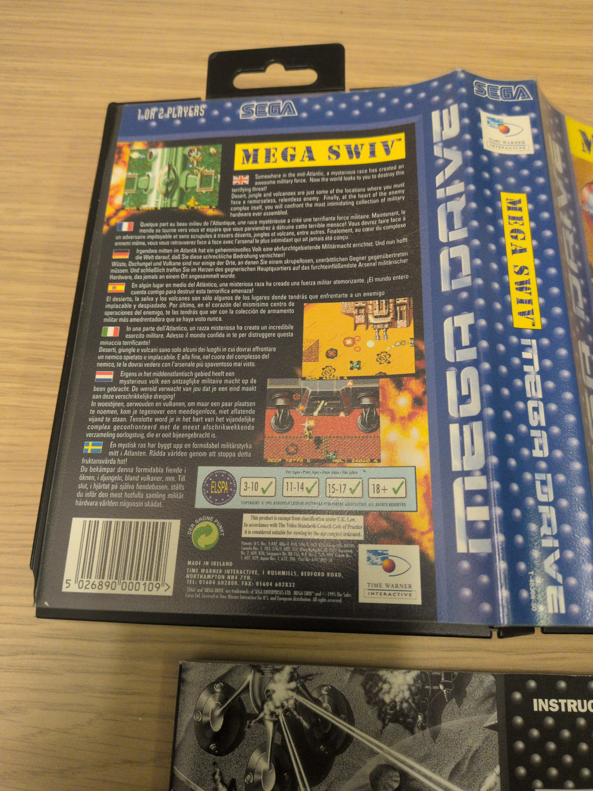 Mega Swiv Sega Mega Drive game