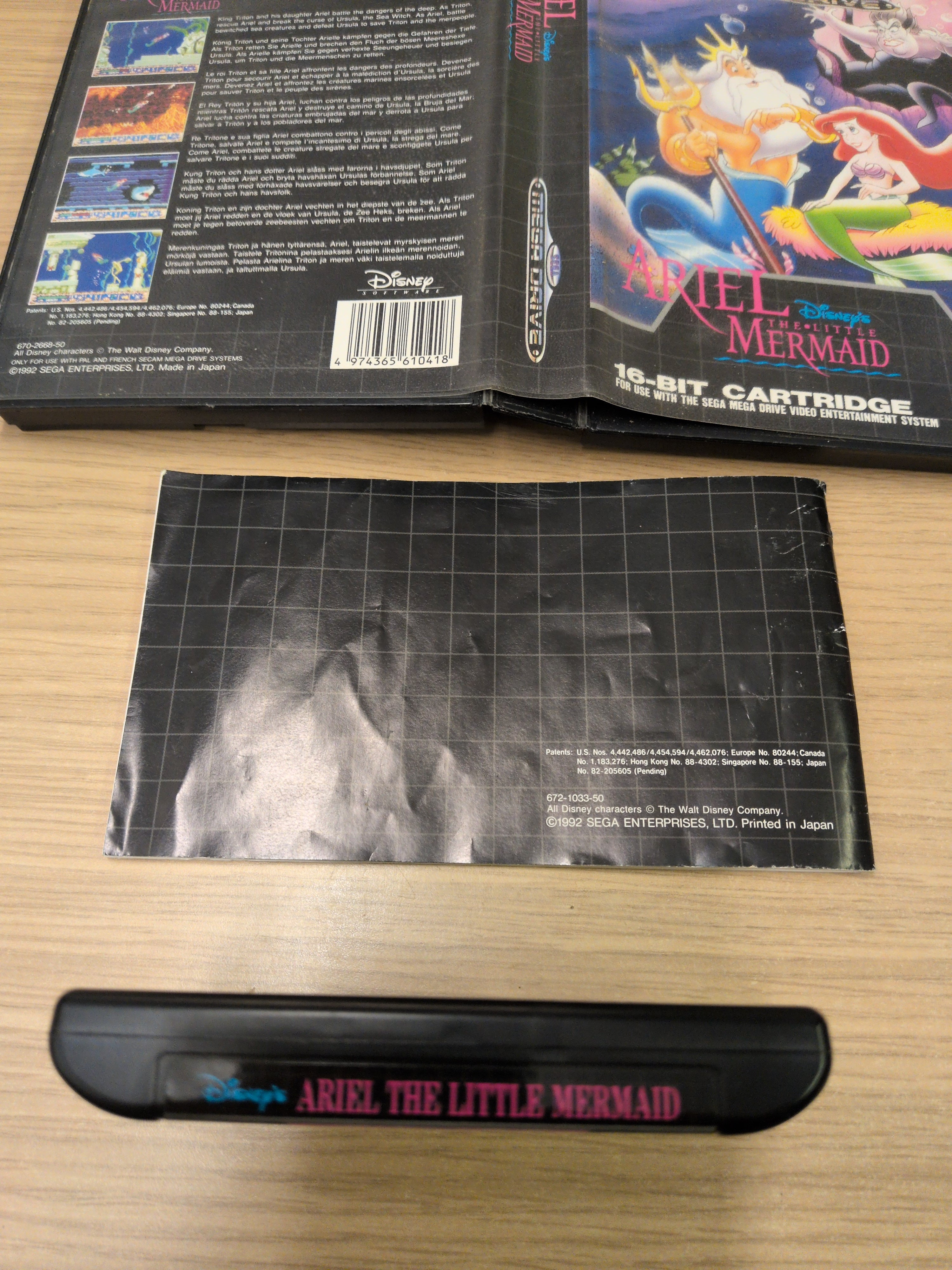 Ariel: The Little Mermaid (Disney's) Sega Mega Drive game