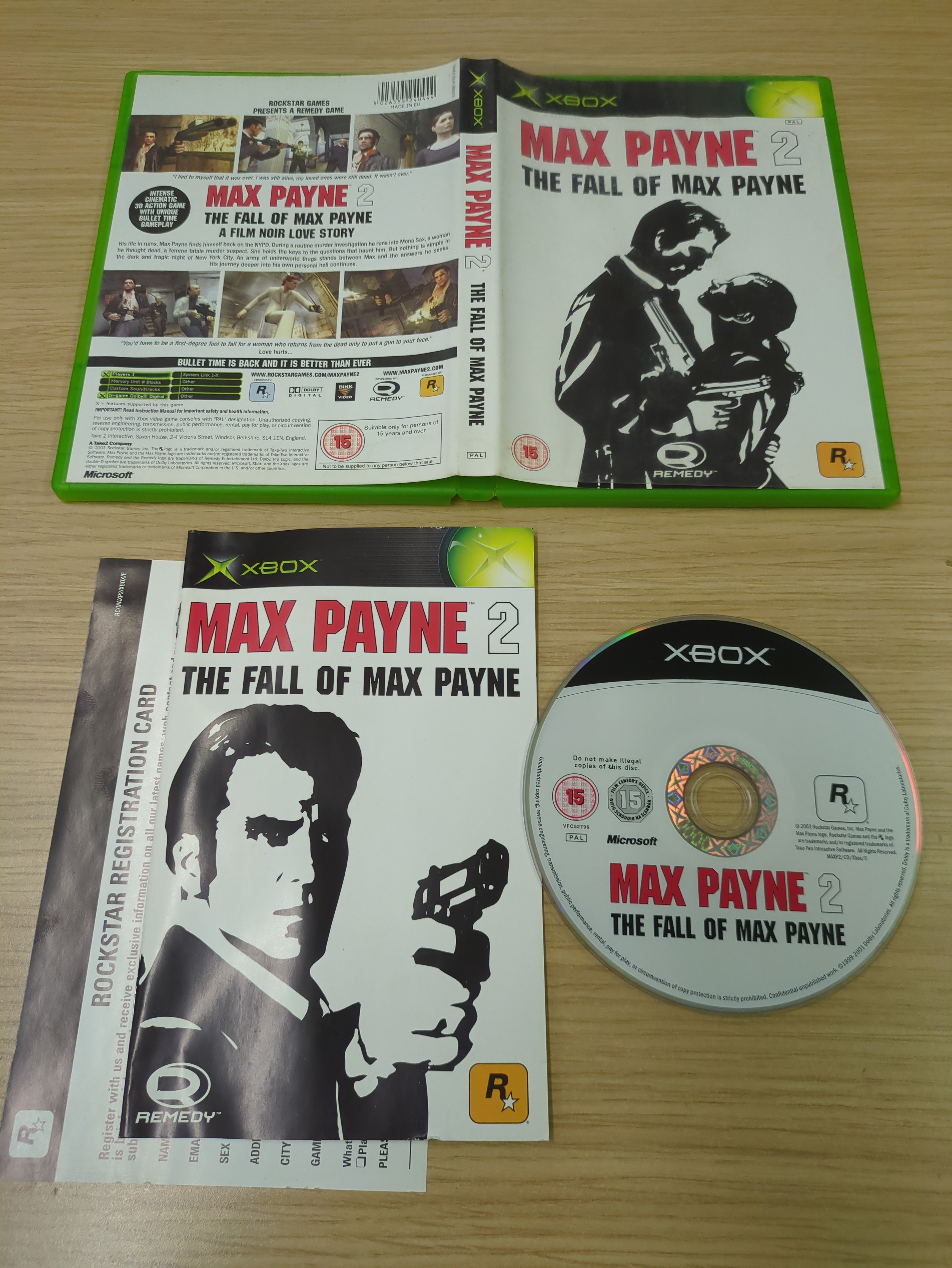 Max Payne 2: The Fall of Max Payne xbox game