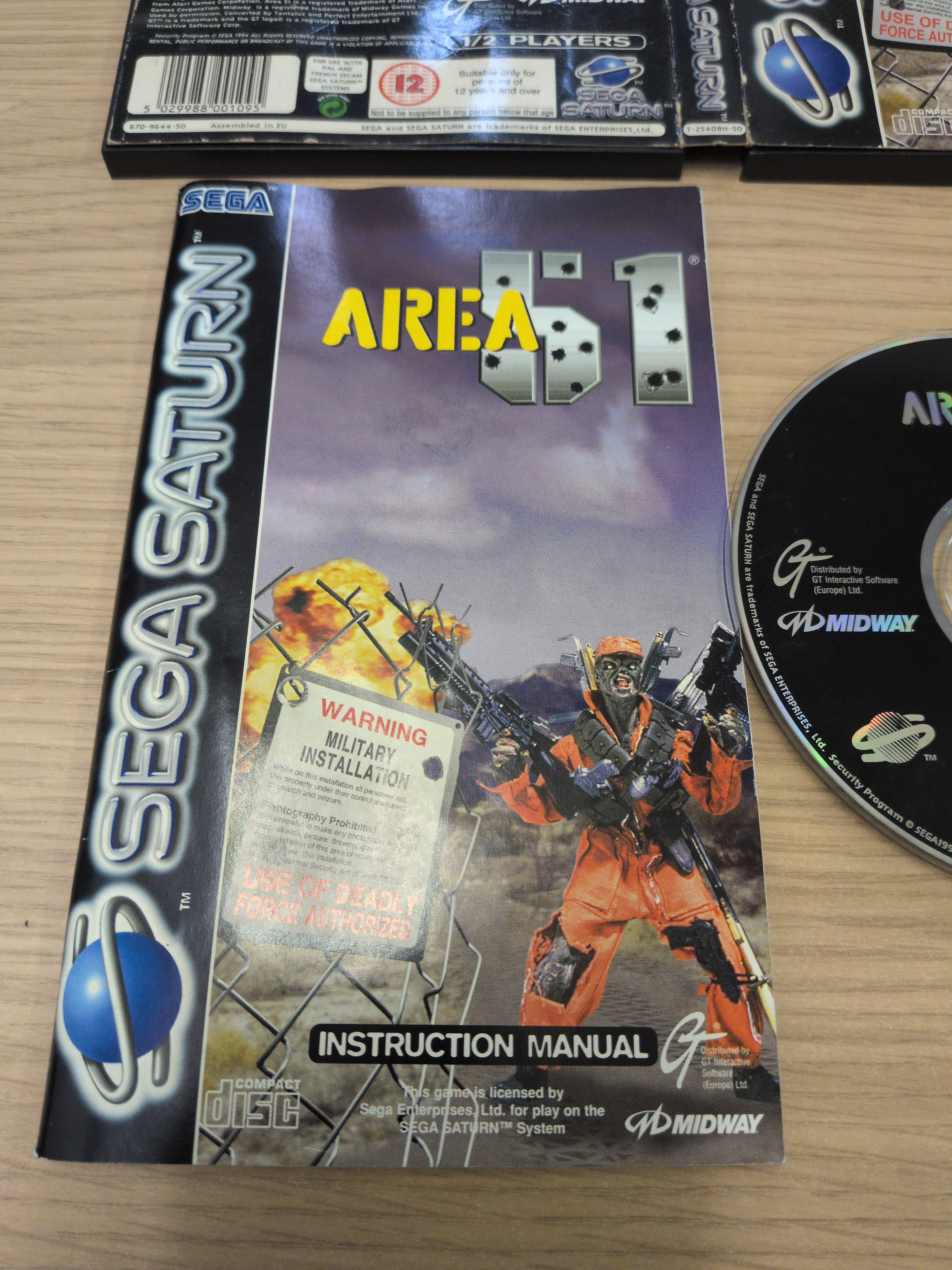 Area 51 Sega Saturn game