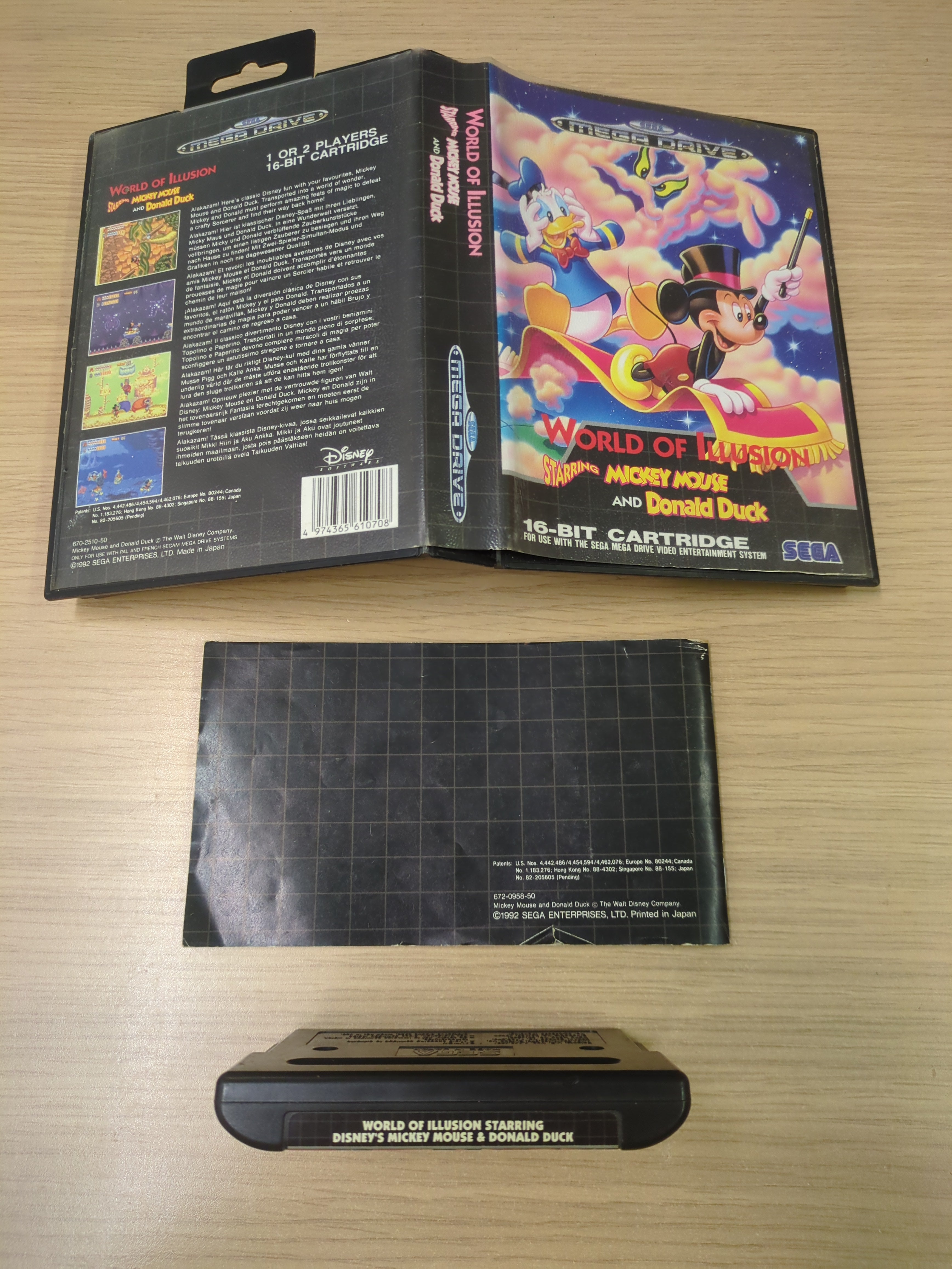 World of Illusion starring Mickey Mouse and Donald Duck (Disney's) Sega Mega Drive game