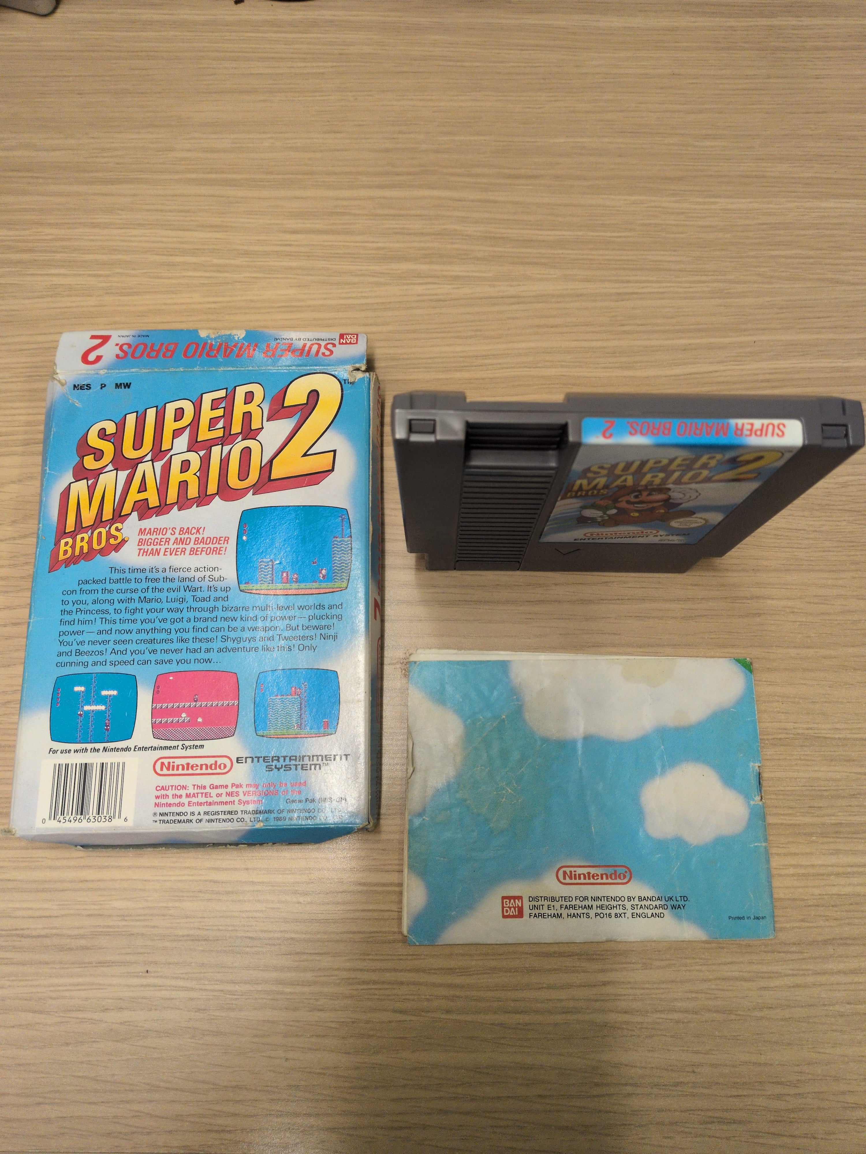 Super Mario Bros. 2 Nintendo NES game boxed