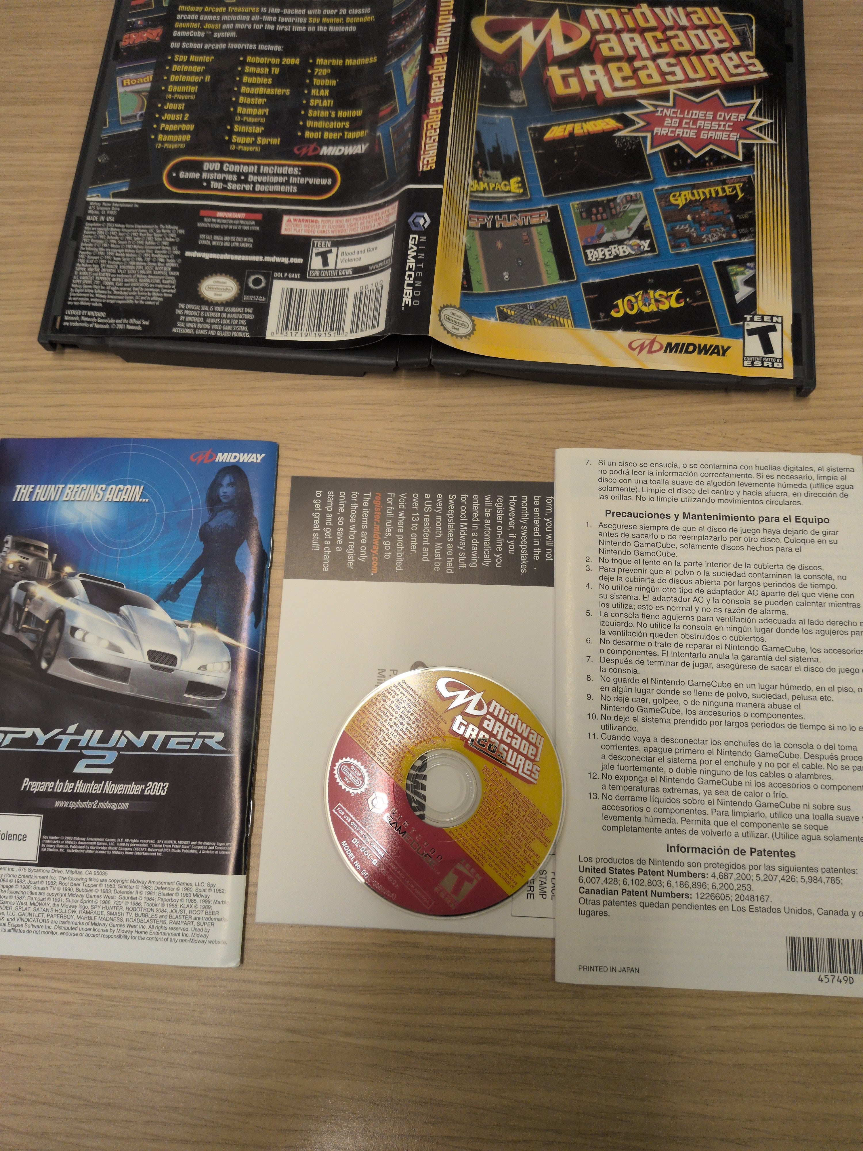 Midway Arcade Treasures GameCube game NTSC