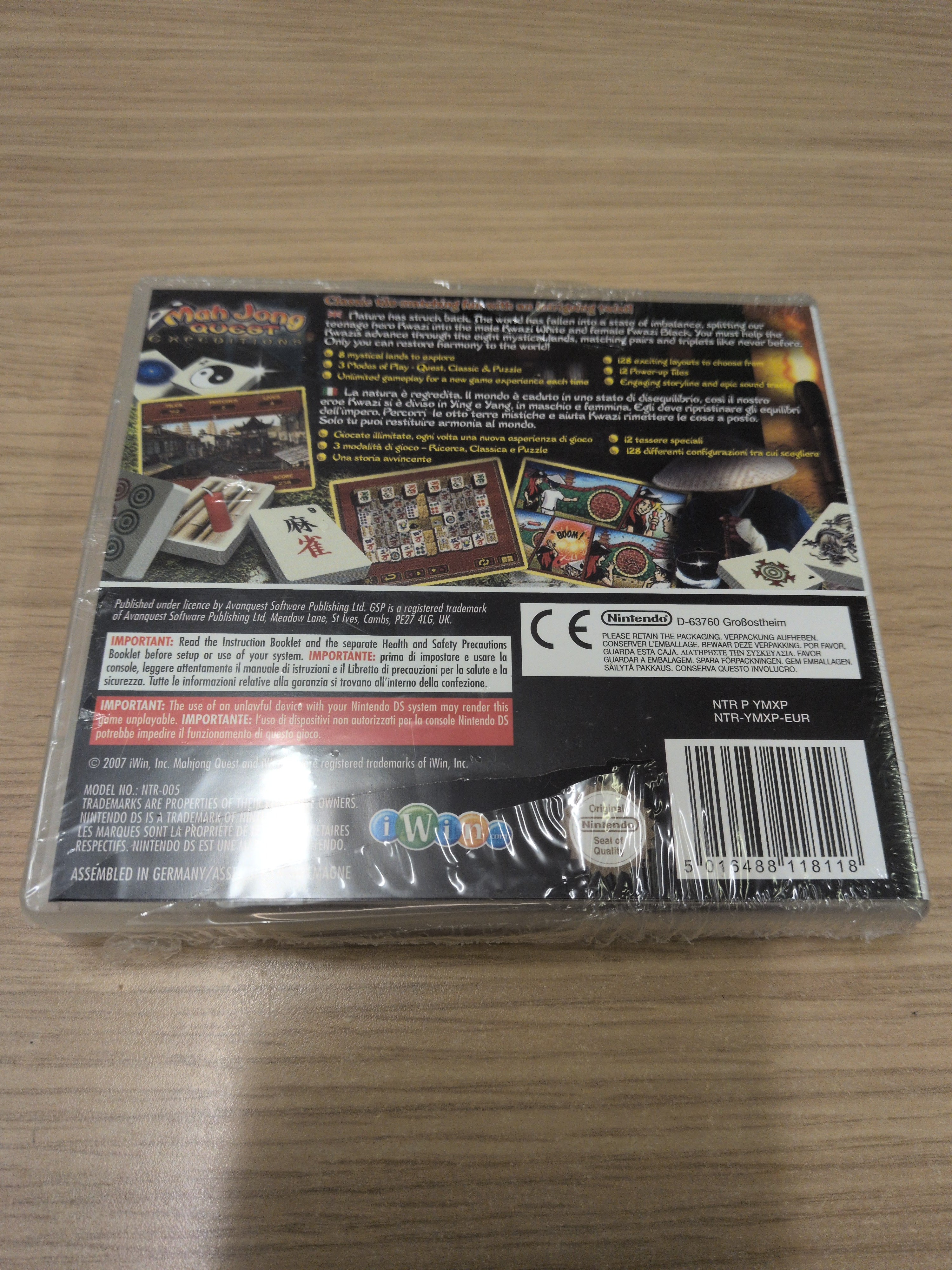 Mah Jong Quest Expeditions Nintendo DS game New & Sealed