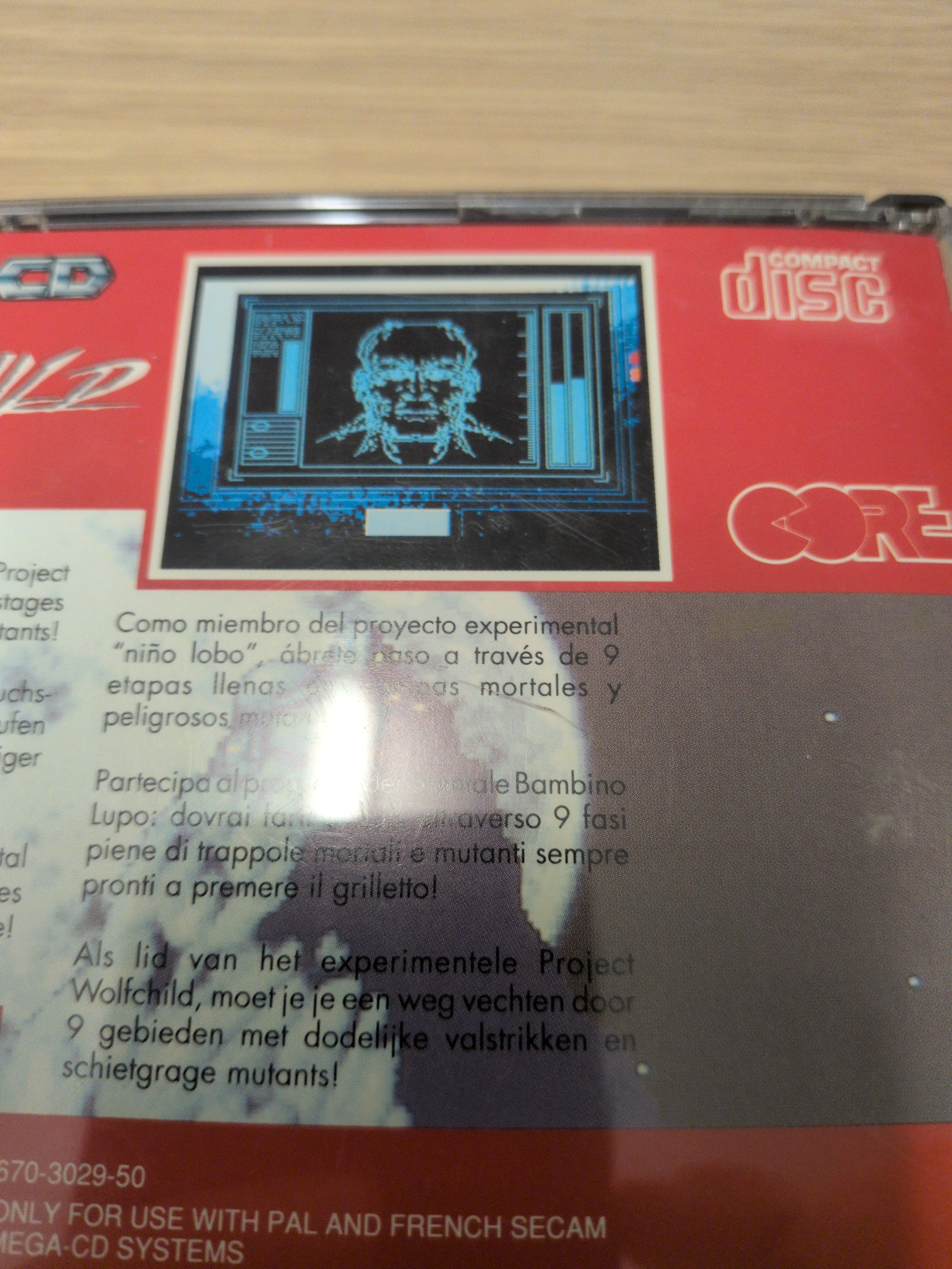 Wolfchild Sega Mega CD game