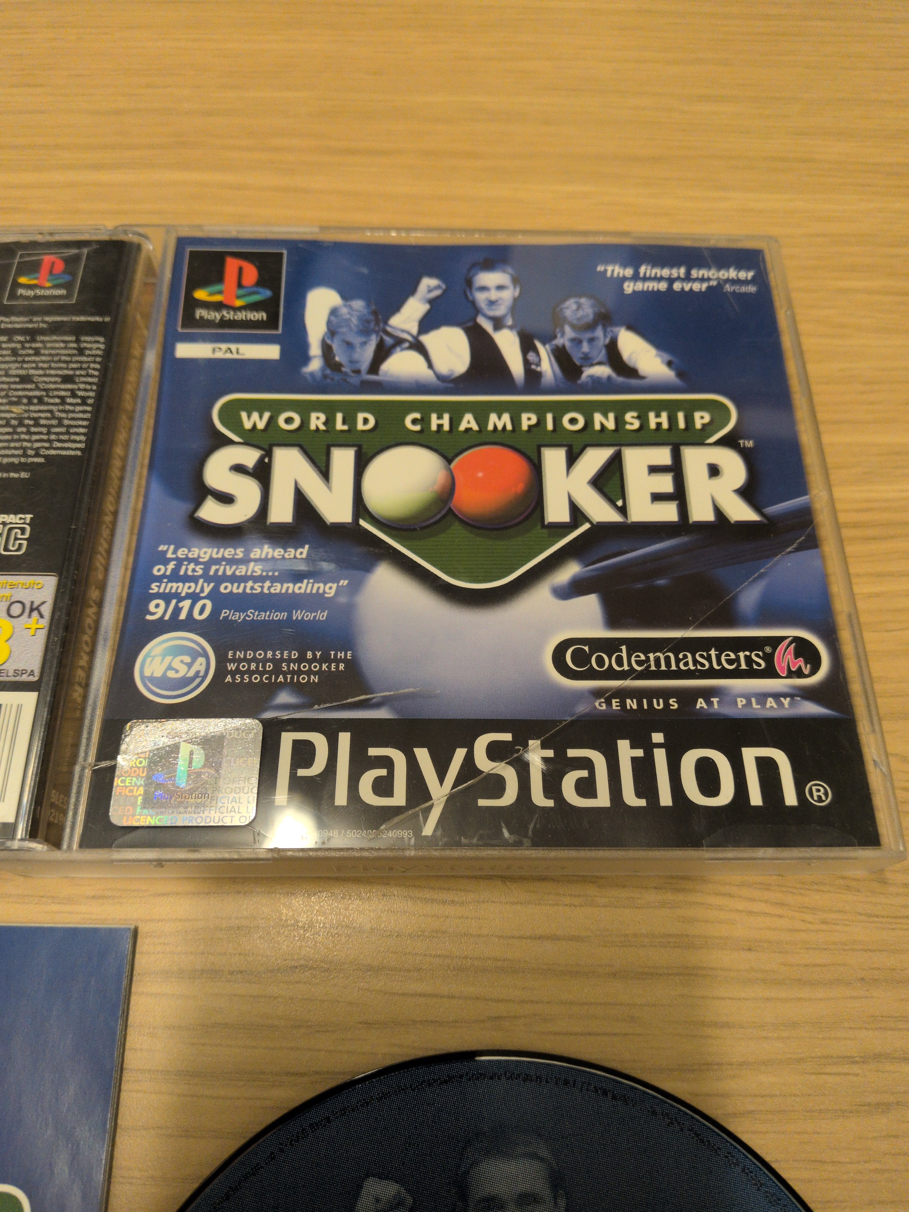 World Championship Snooker Sony PS1 game