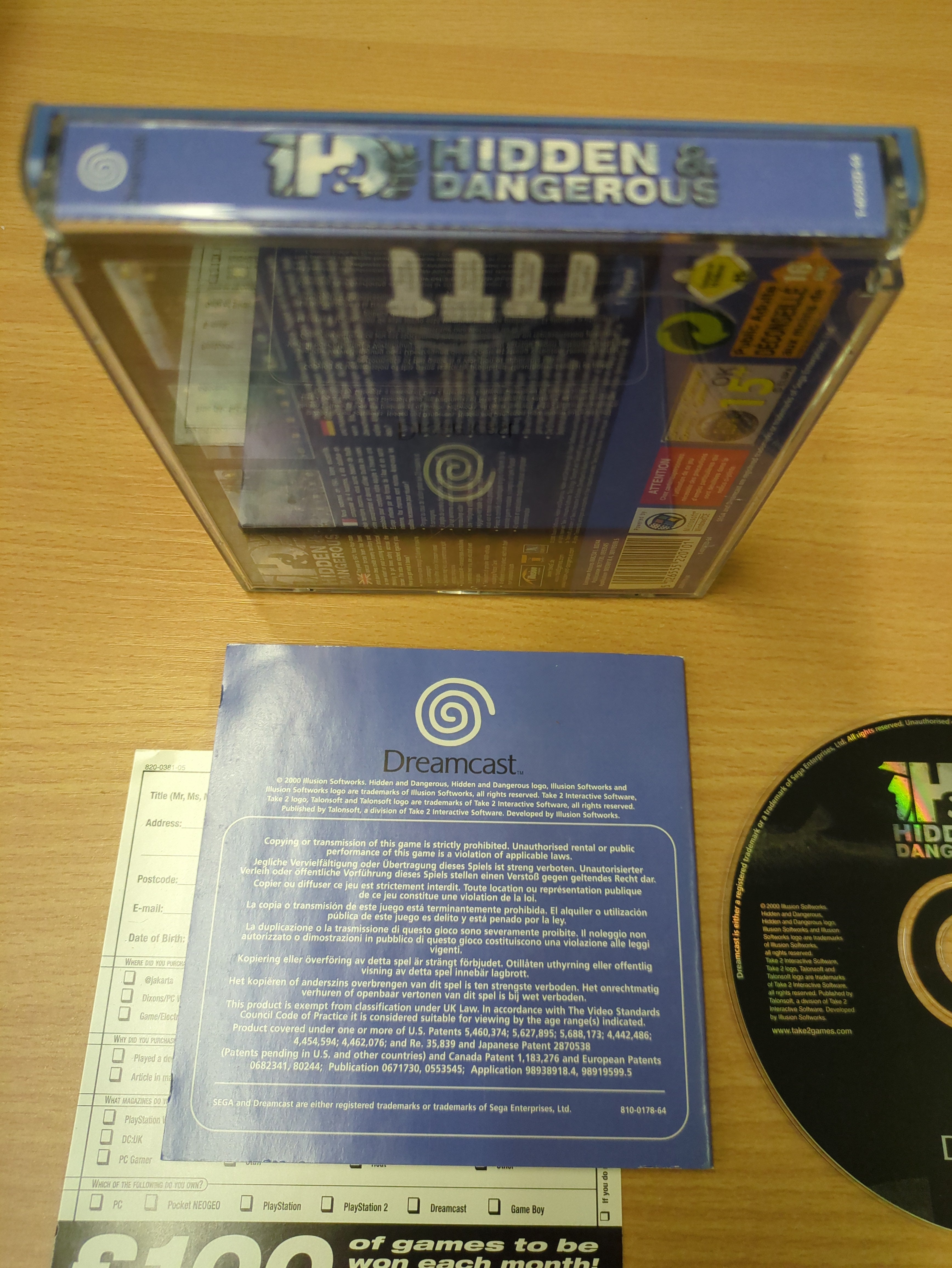 Hidden & Dangerous Sega Dreamcast game