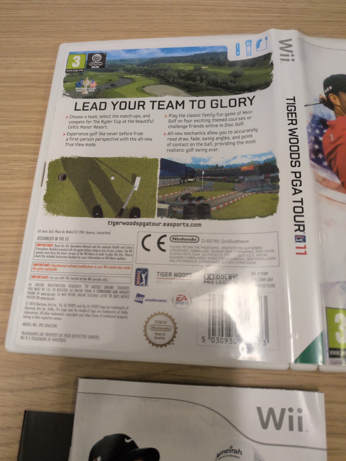 Tiger Woods PGA Tour 11 Nintendo Wii game