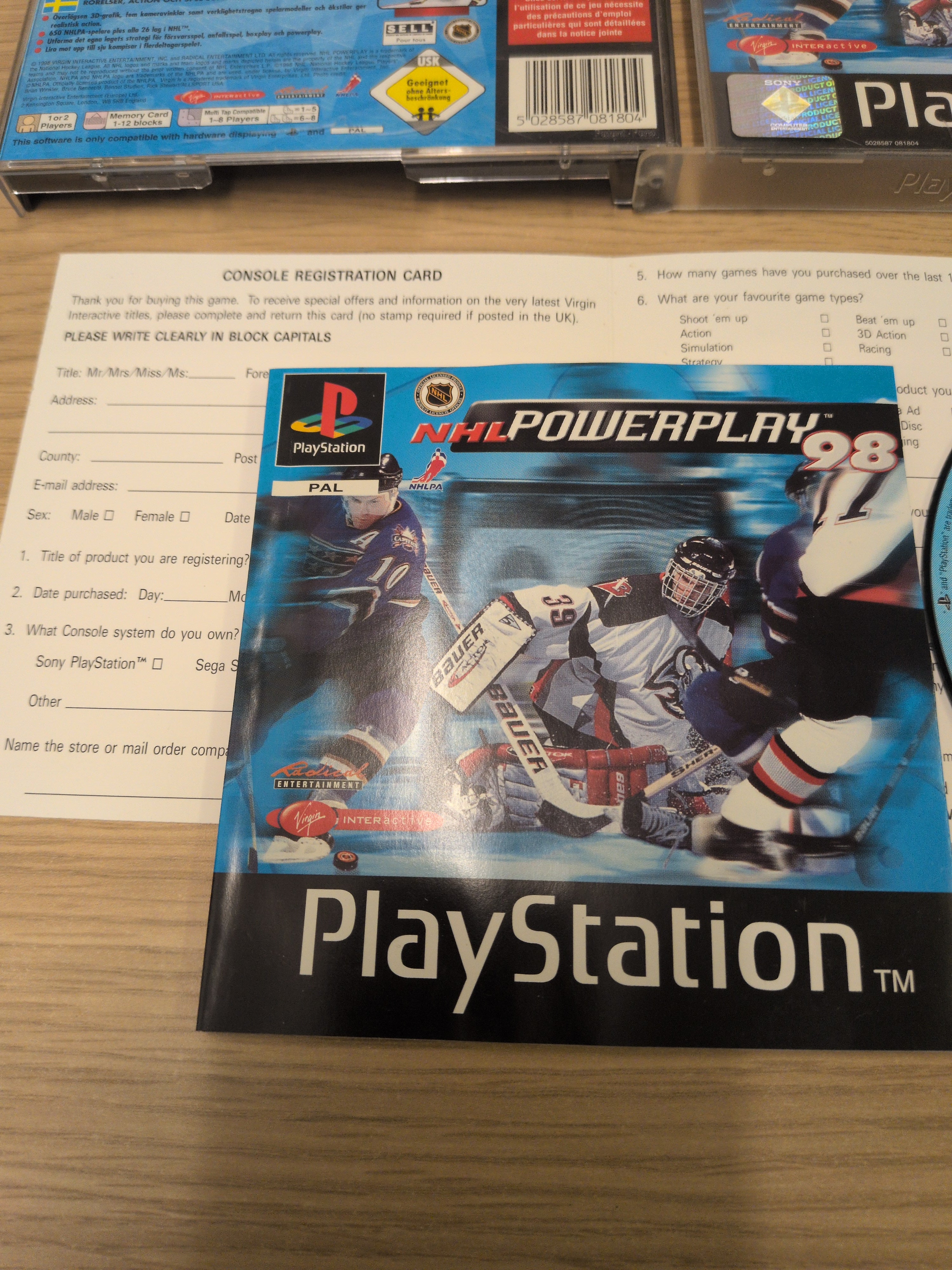 NHL Powerplay Sony PS1 game