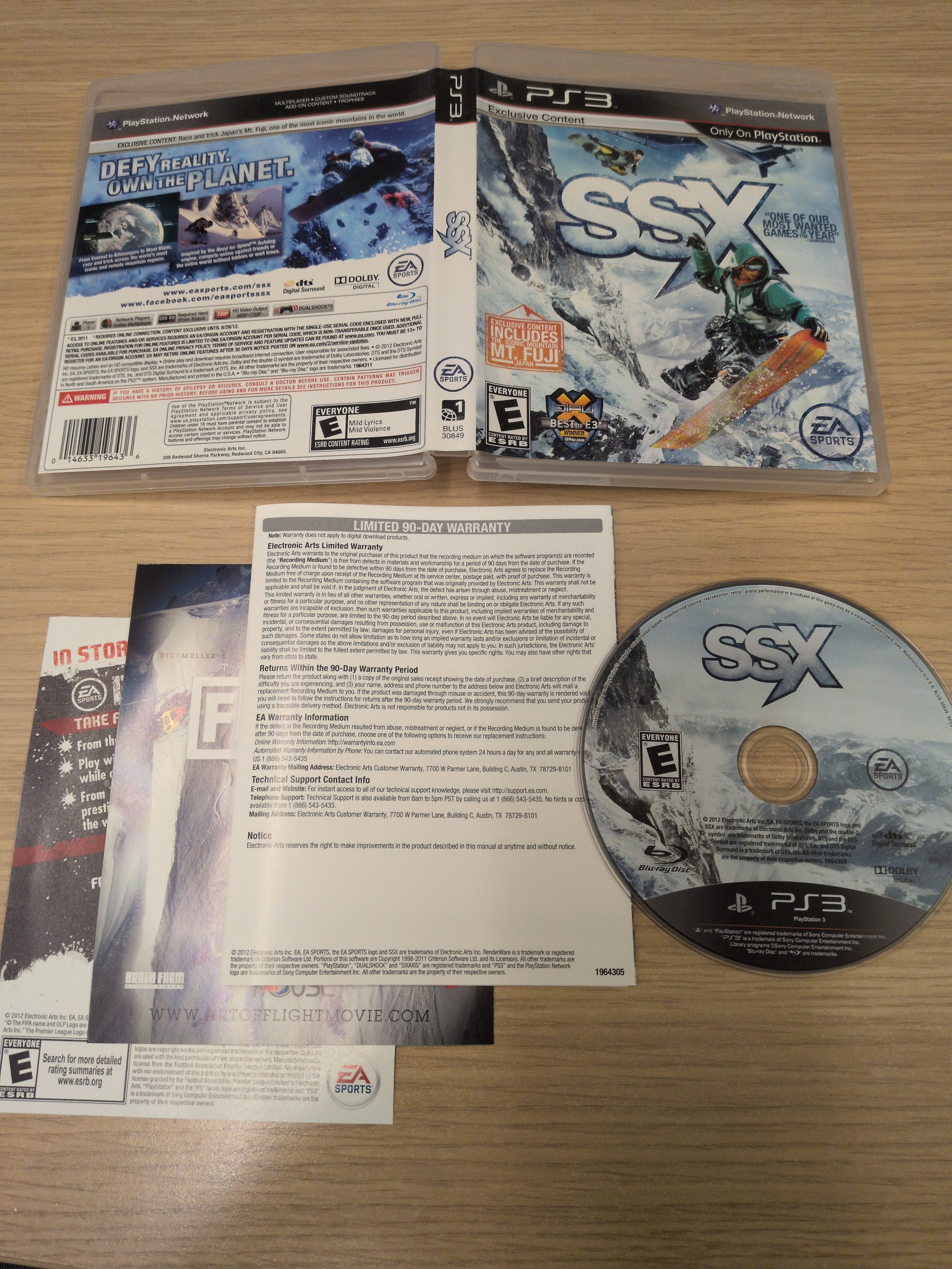 SSX NTSC Sony PS3 game – retro game store uk - 8BitBeyond.com