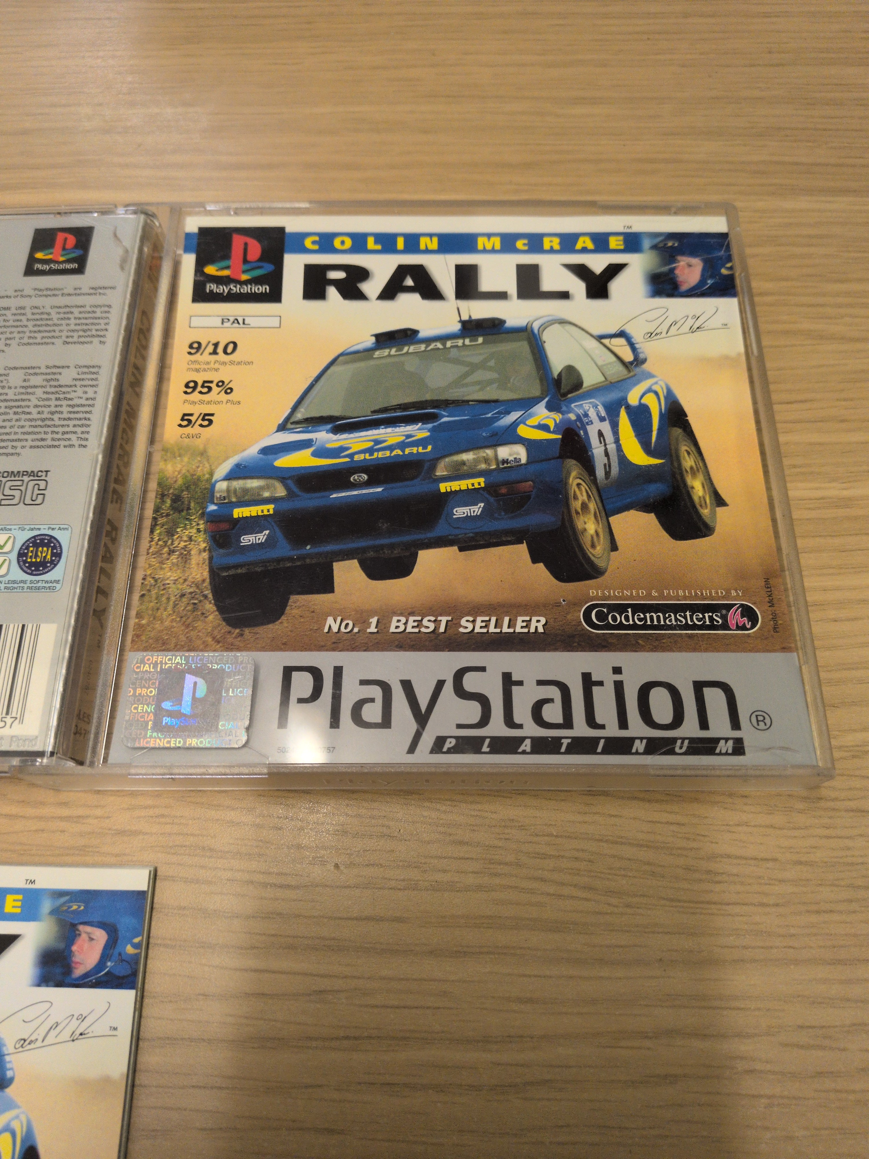 Colin McRae Rally Platinum Sony PS1 game