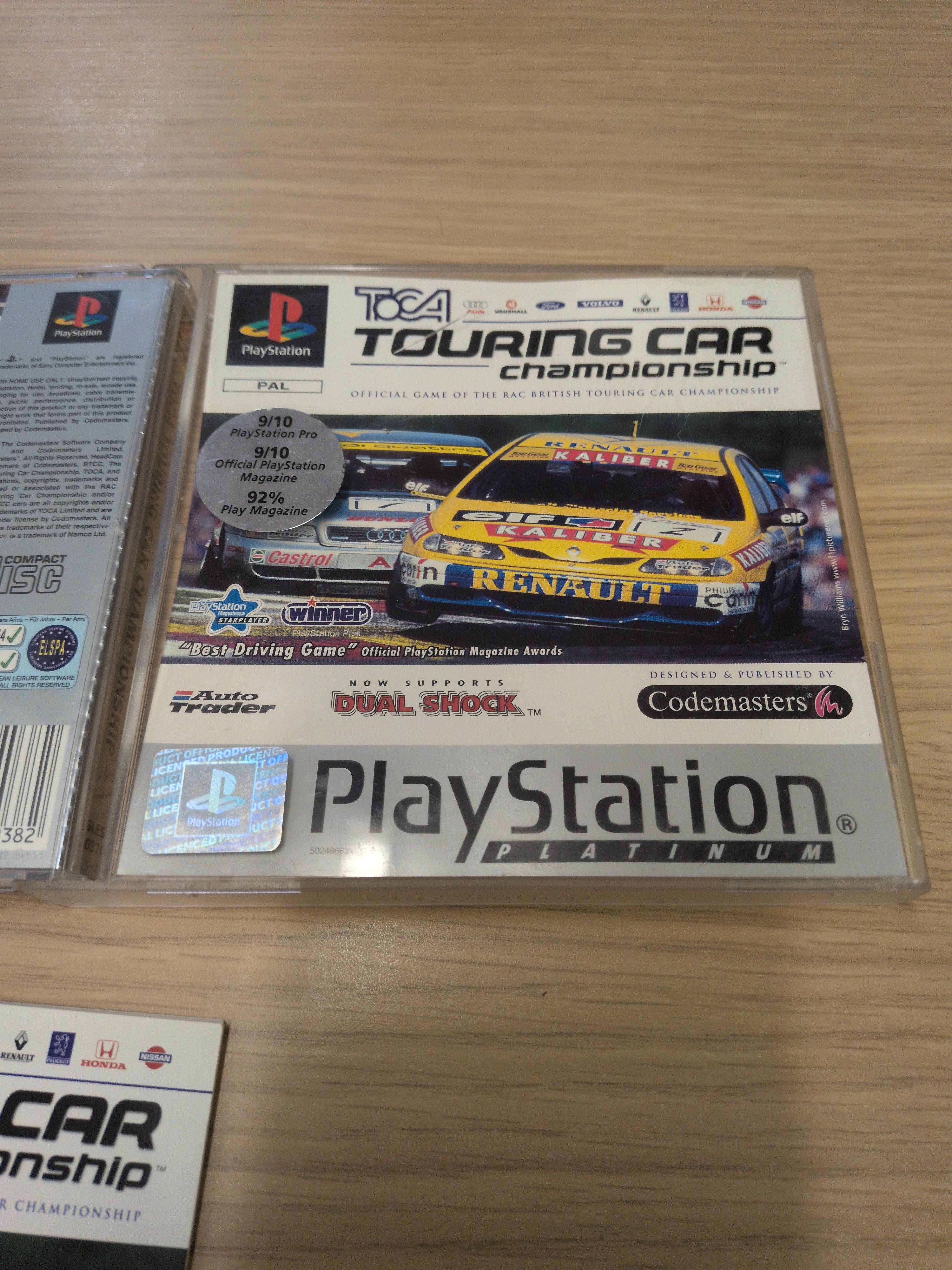 TOCA Touring Car Championship Platinum Sony PS1 game