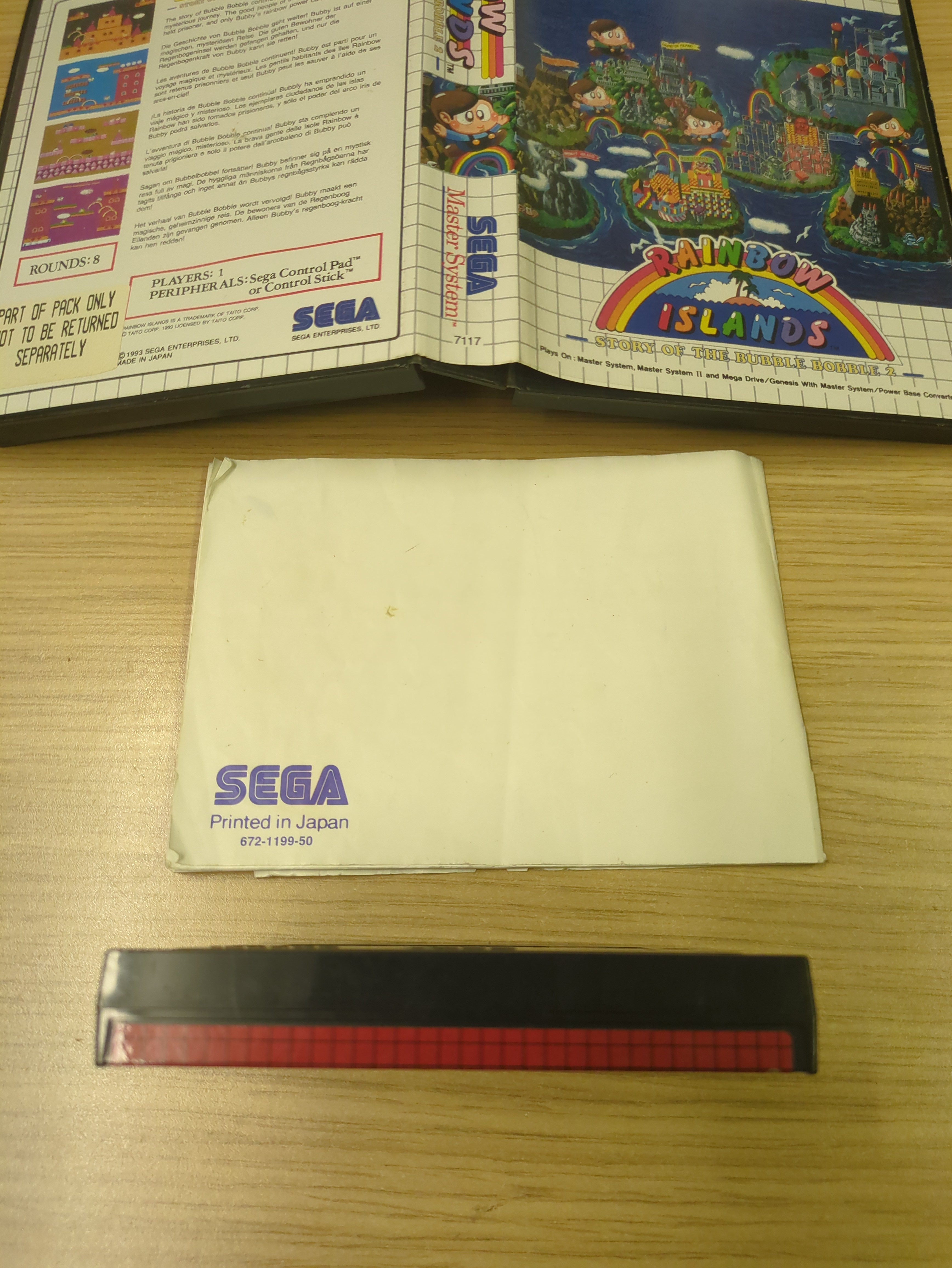 Rainbow Islands: Story of The Bubble Bobble 2 Sega Master System game