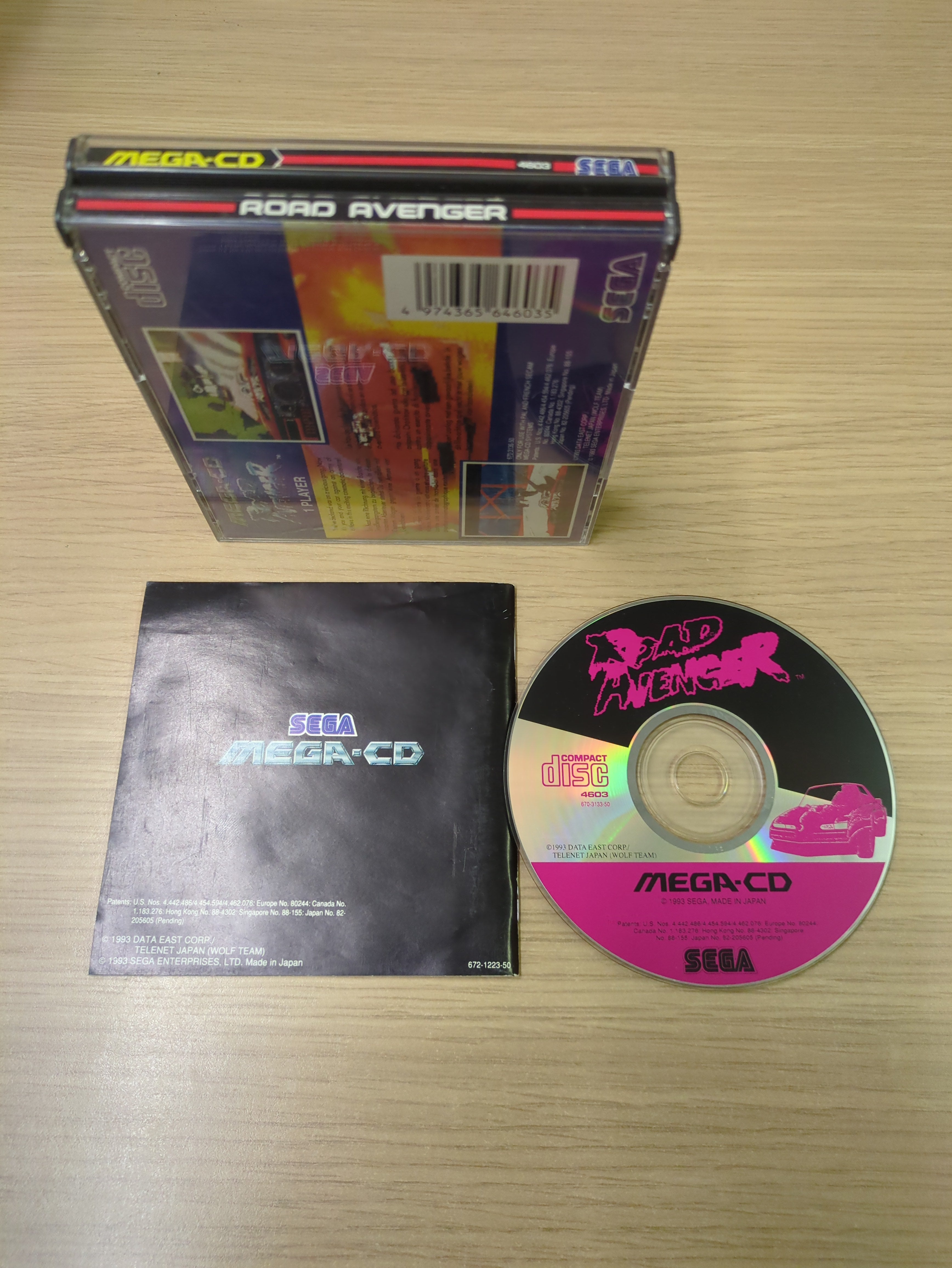 Road Avenger Sega Mega-CD game