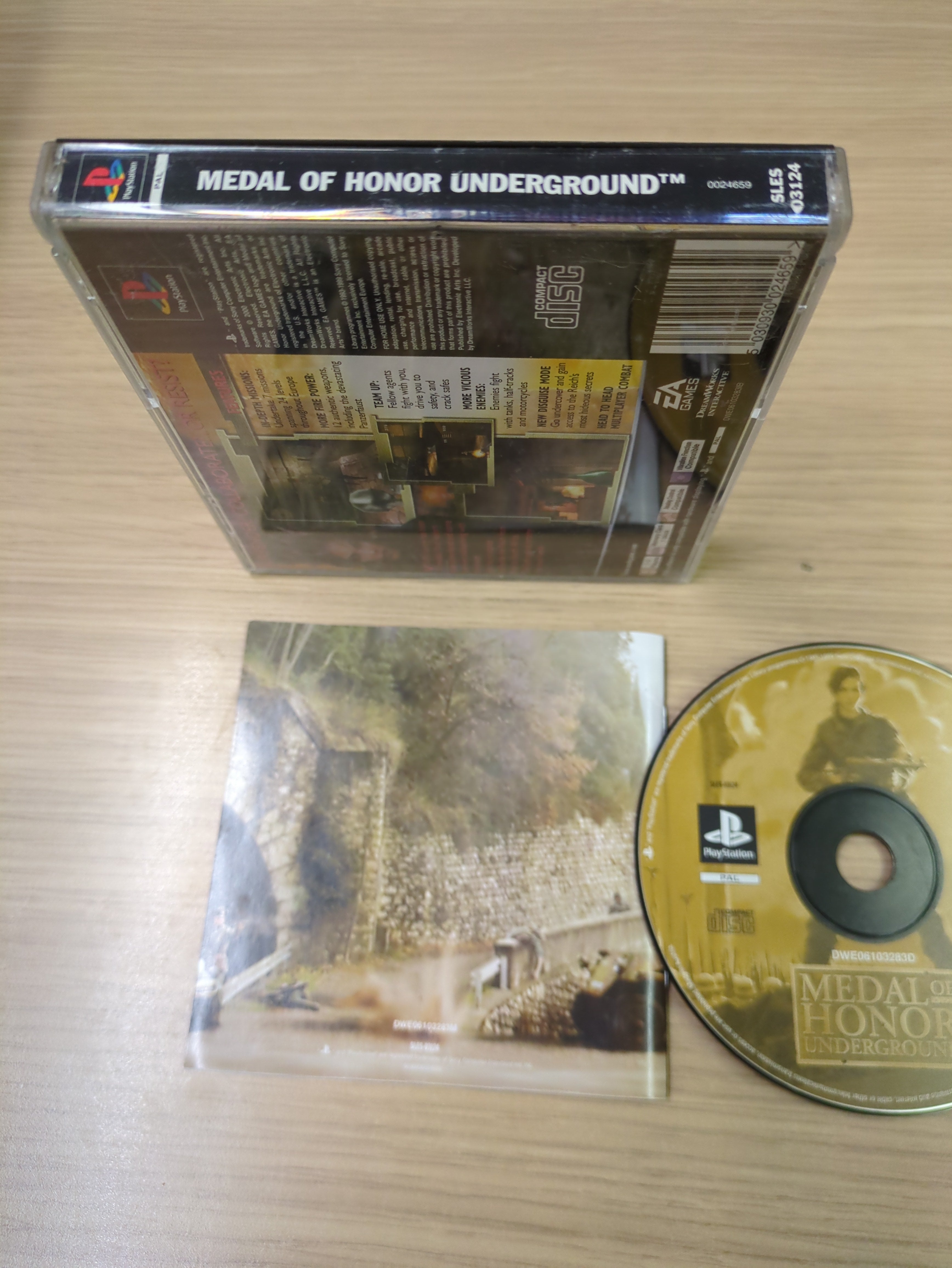 Medal of Honor Underground Sony PS1 game