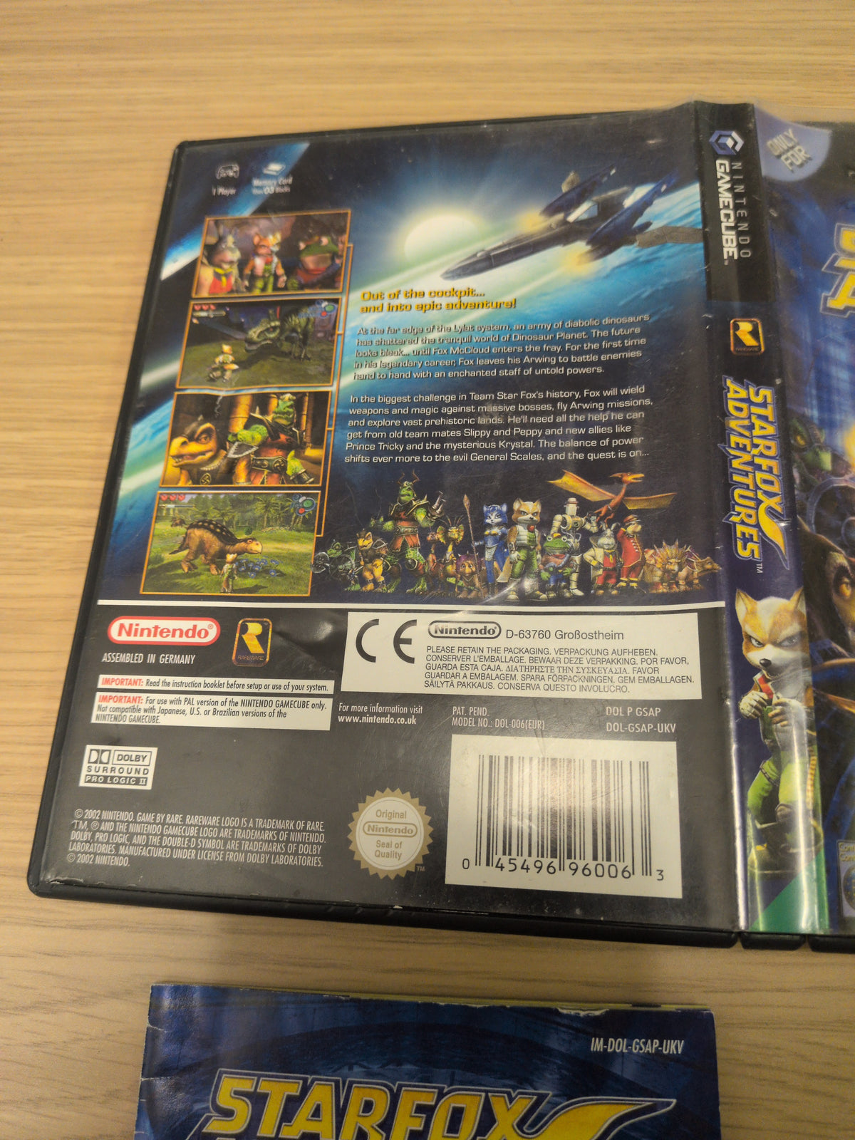 Starfox Adventures Nintendo GameCube game