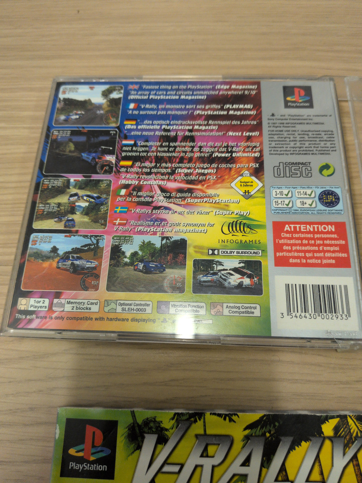 V-Rally Championship Edition Platinum Sony PS1 game