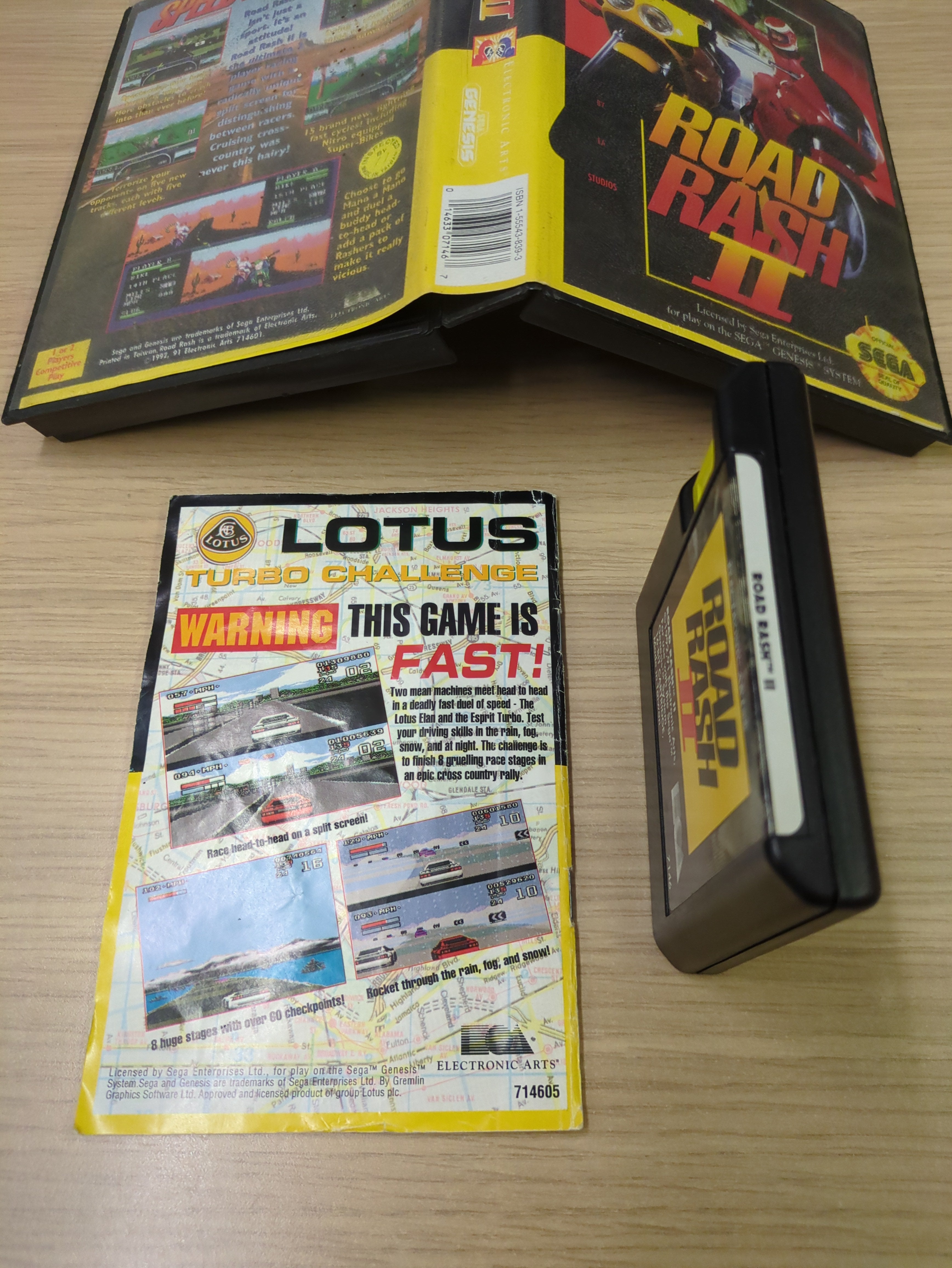Road Rash II Sega Genesis game