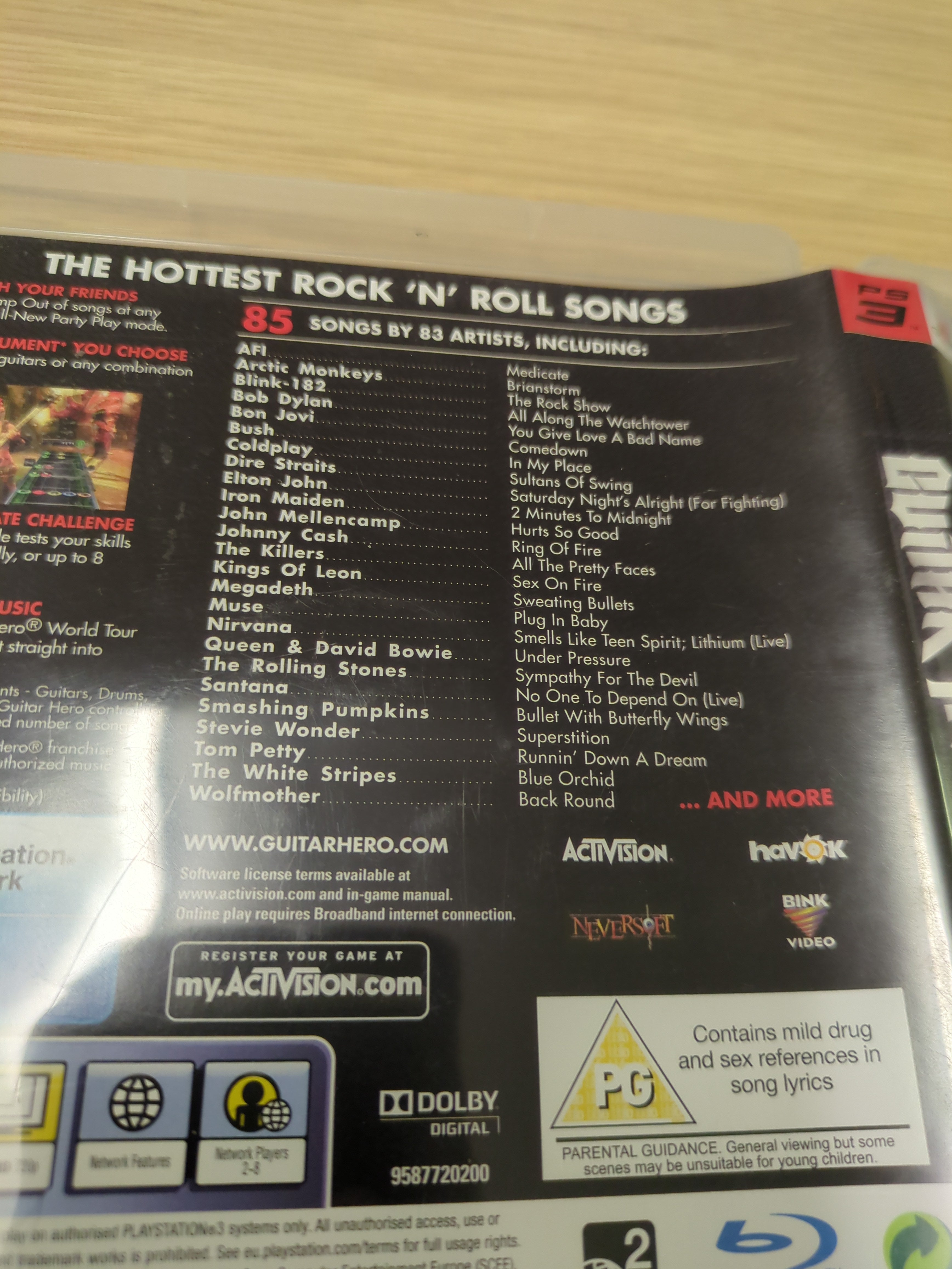 Guitar Hero 5 Sony PS3 game