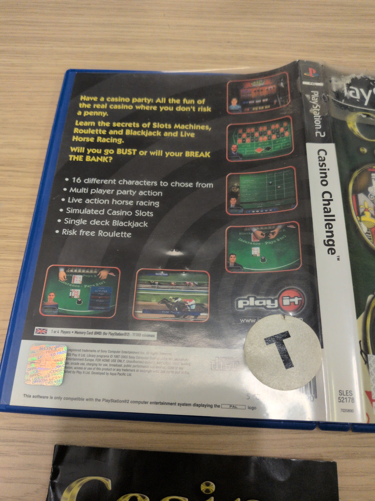 Casino Challenge Sony PS2 game