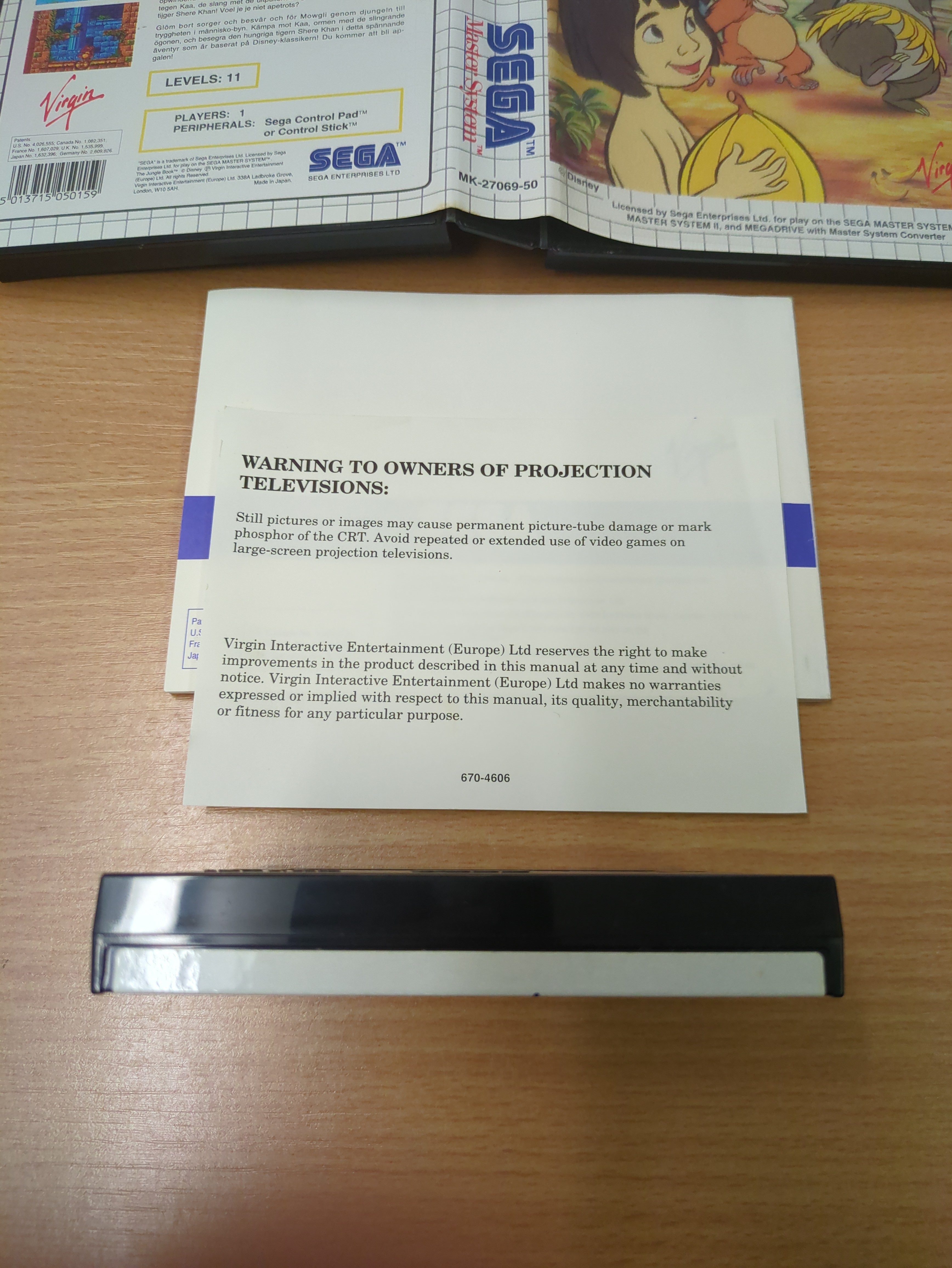 The Jungle Book (Disney's) Sega Master System game