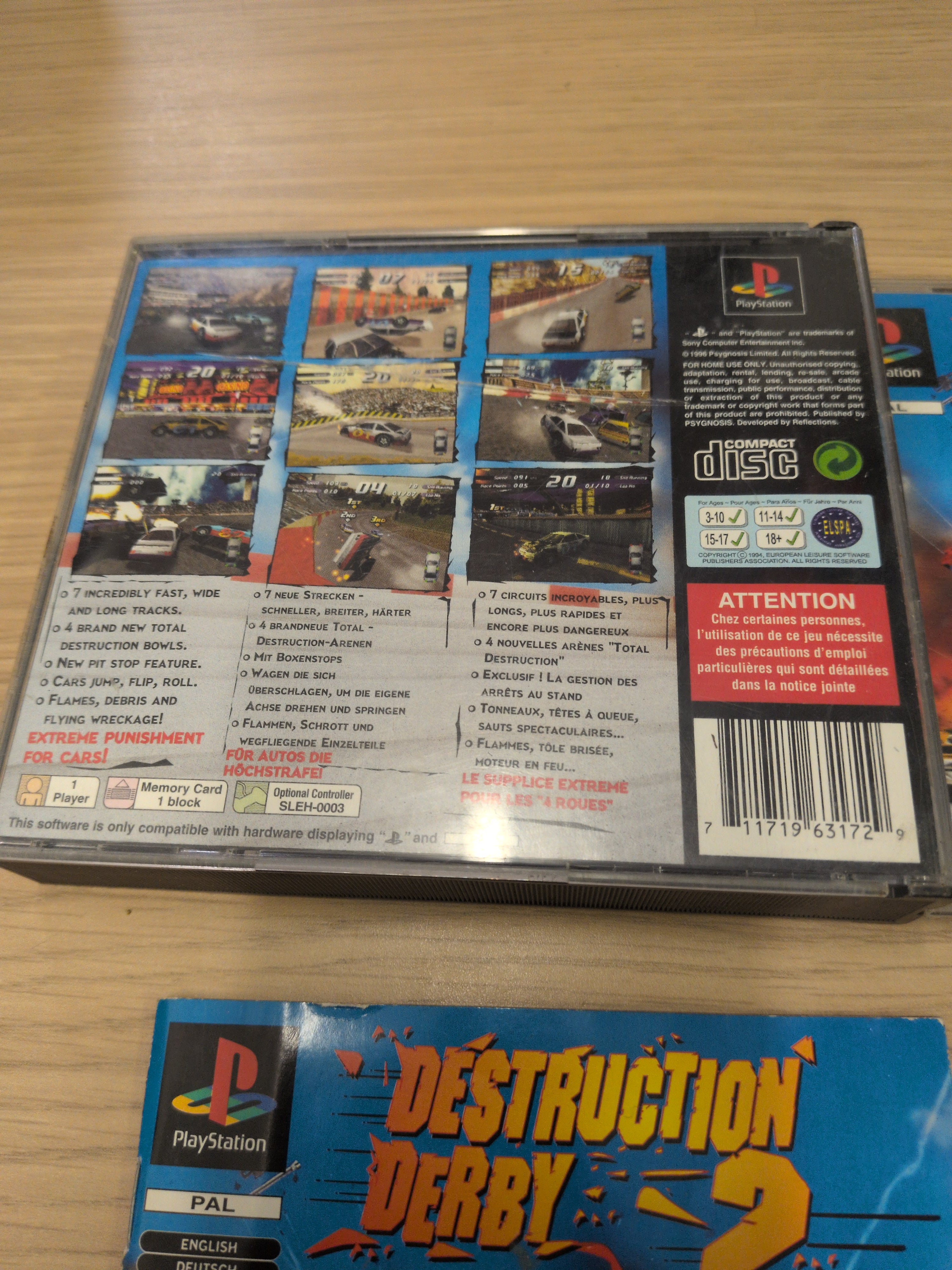 Destruction Derby 2 (Big Box) Sony PS1 game